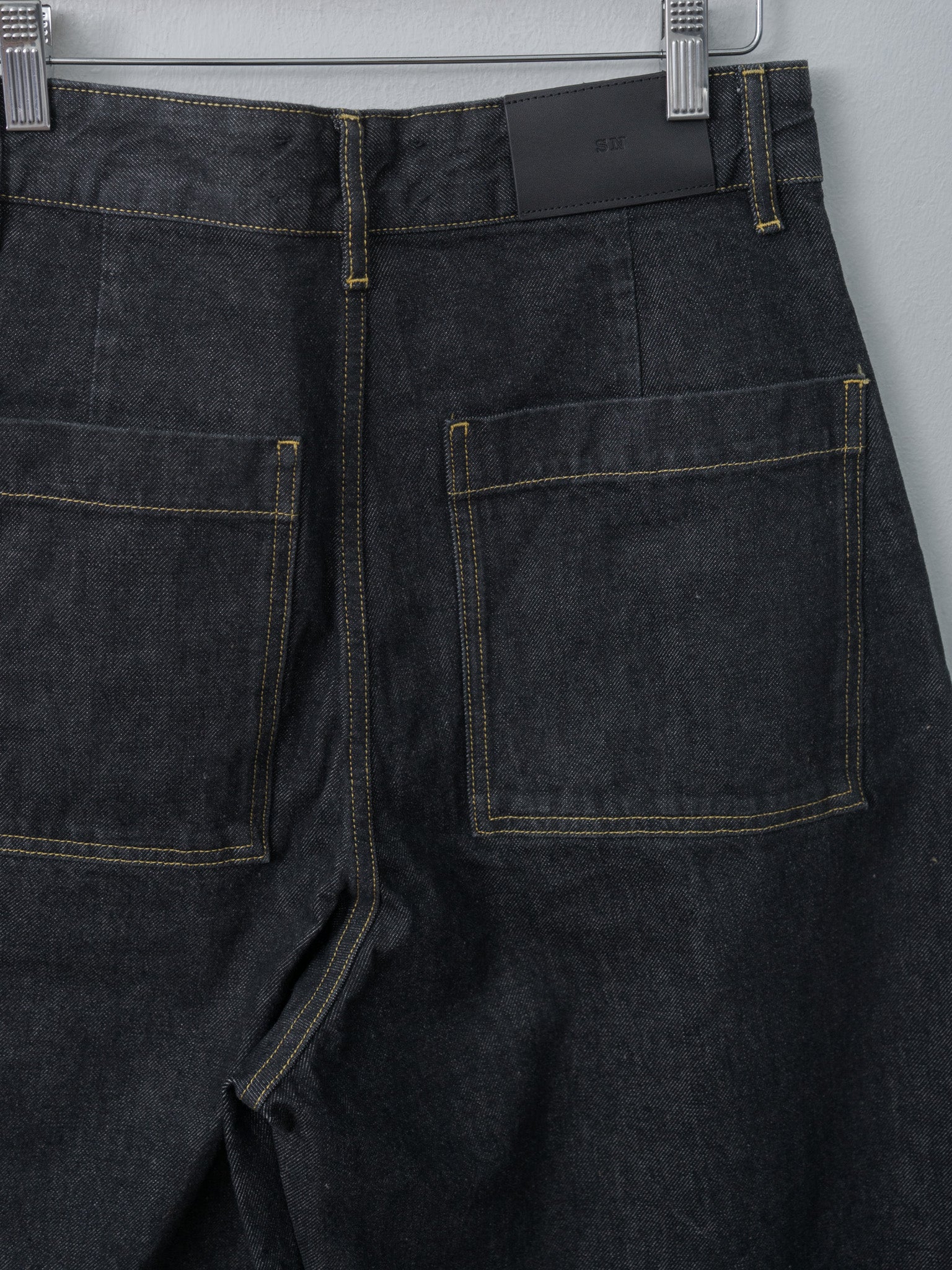 Namu Shop - Studio Nicholson CHALCO Denim Pant - Black