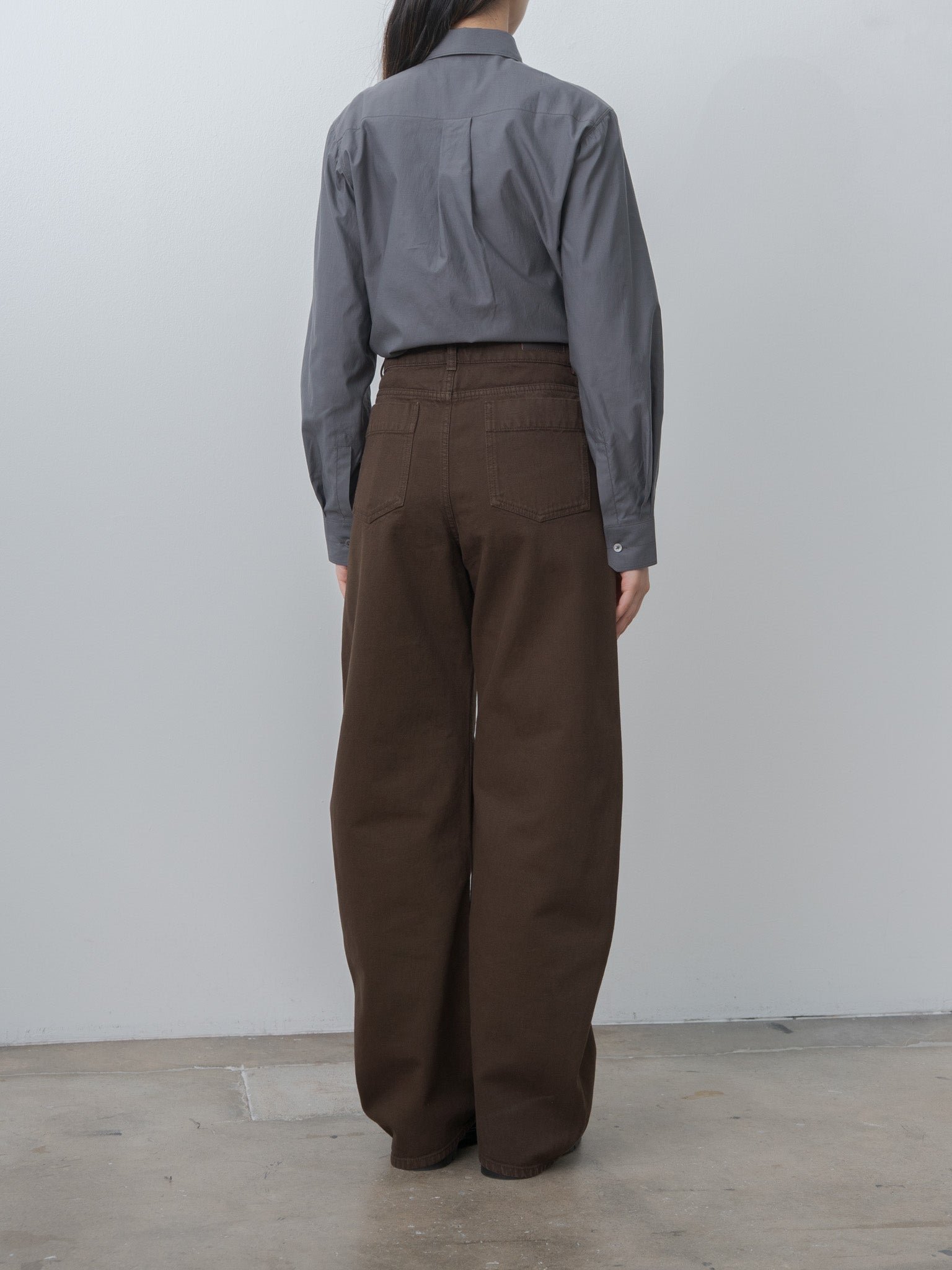 Namu Shop - Lemaire Pointed Collar Shirt - Steel