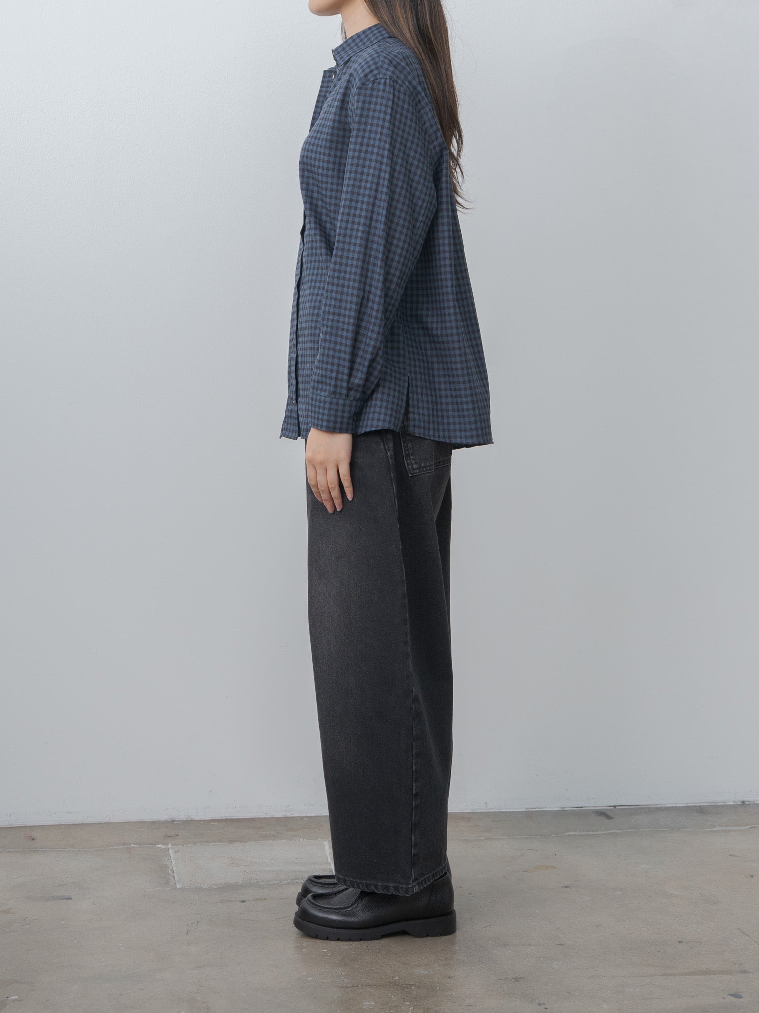 Namu Shop - Studio Nicholson CHALCO Denim Pant - Washed Black