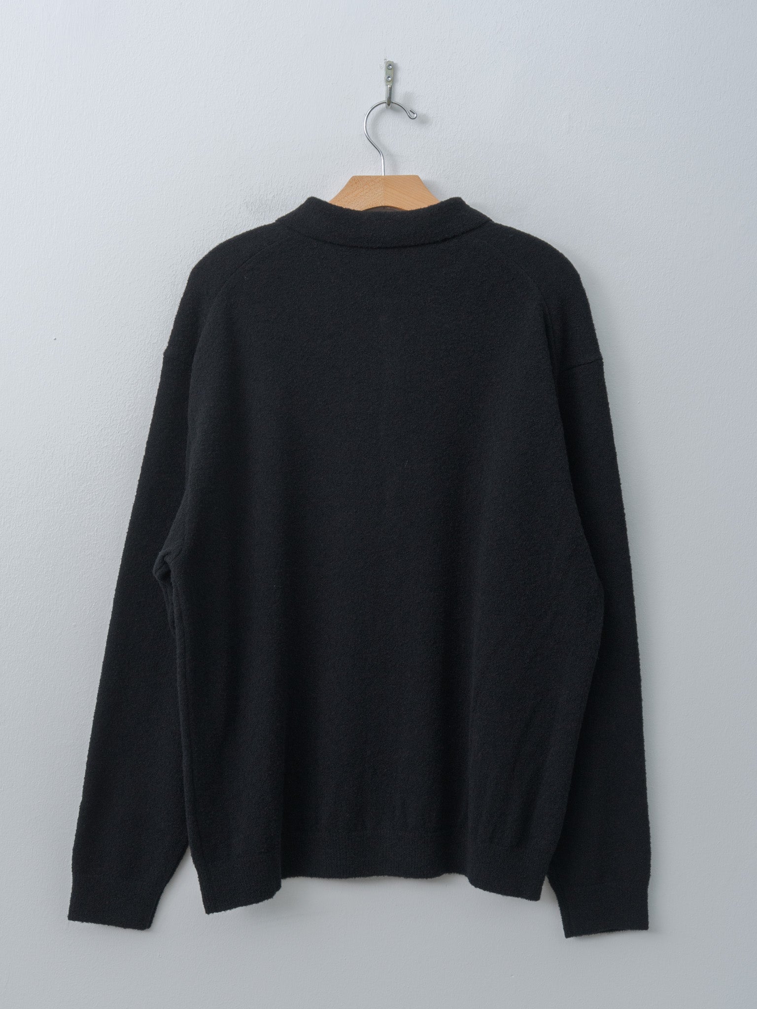 Namu Shop - Aton Wool Mini Boucle Polo Cardigan