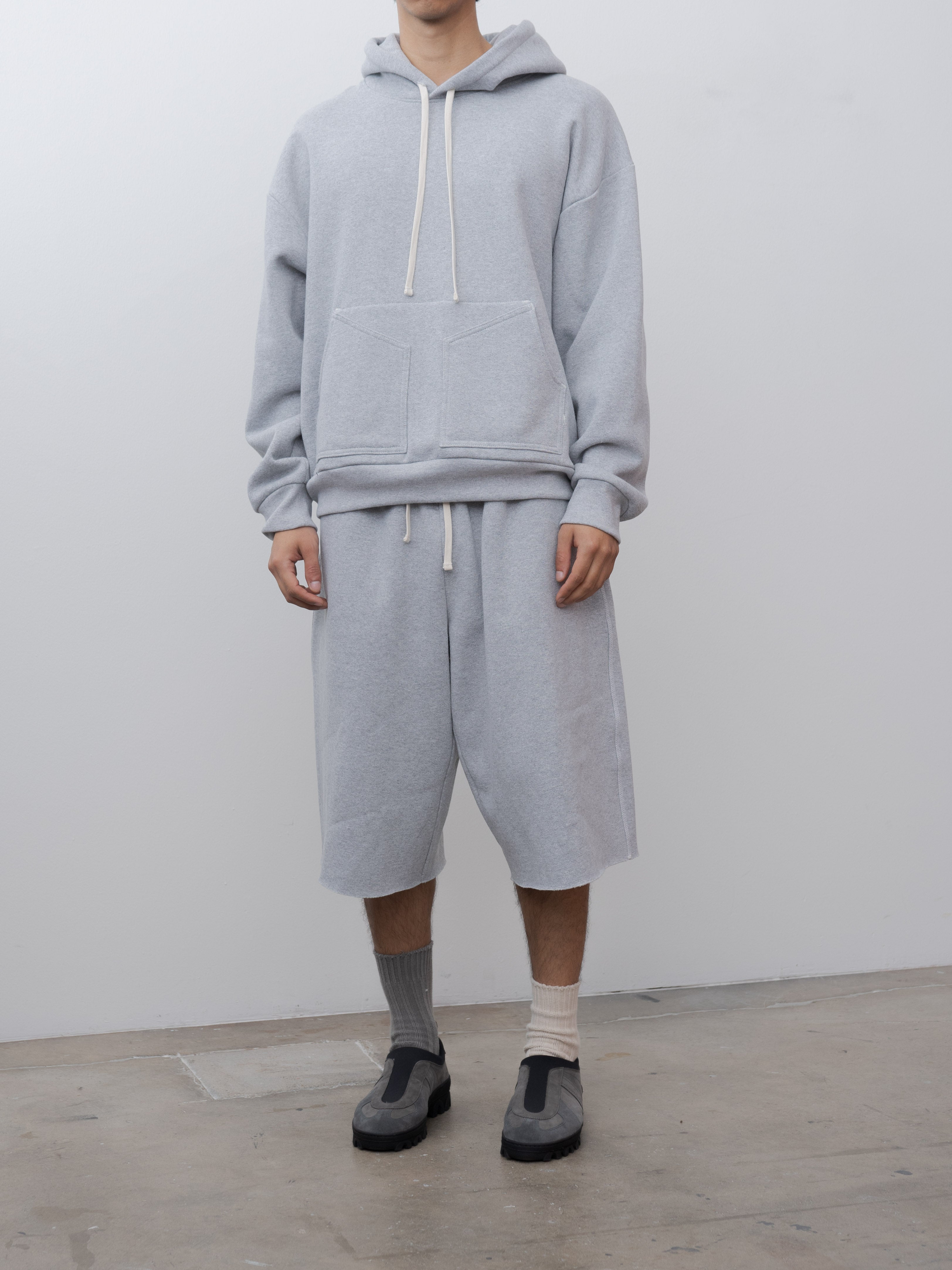 Namu Shop - S.K. Manor Hill Earl Sweatshort - Heather Gray Cotton Fleece