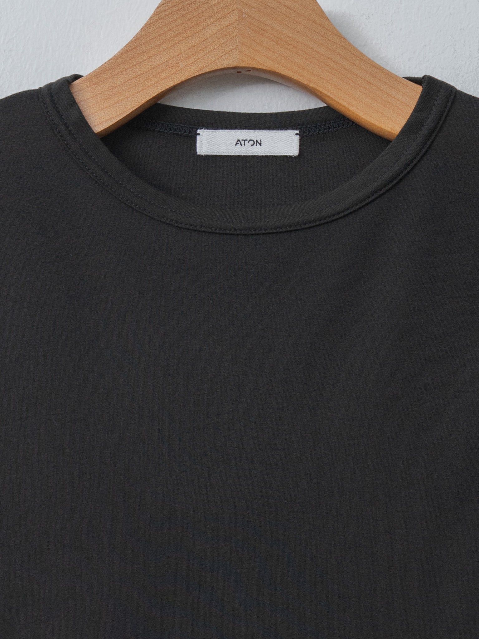 Namu Shop - Aton Modal Silk Jersey Crewneck Pullover - Black