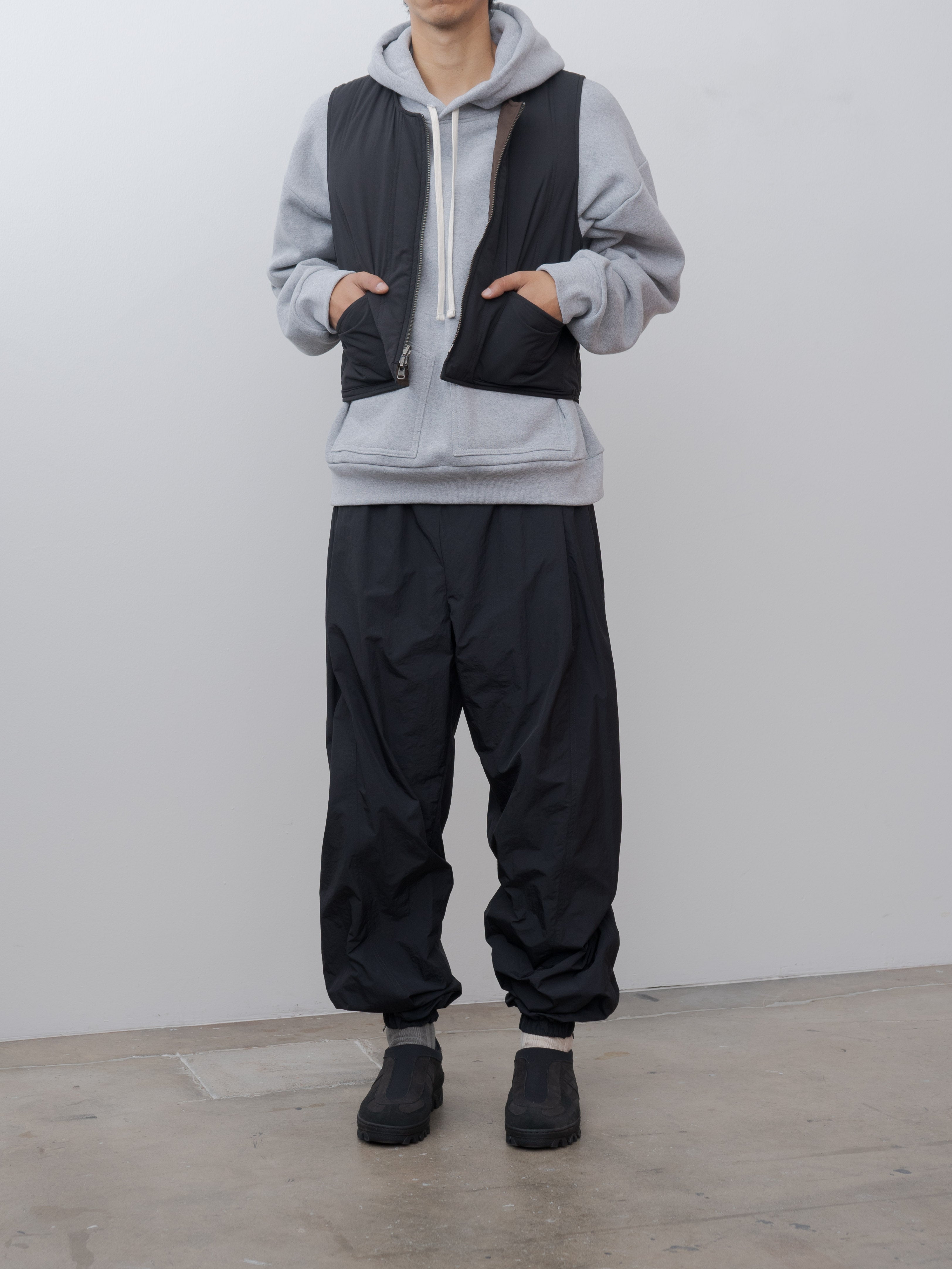Namu Shop - S.K. Manor Hill Reversible Ada Vest - Black Brown Quilted Recycled Nylon
