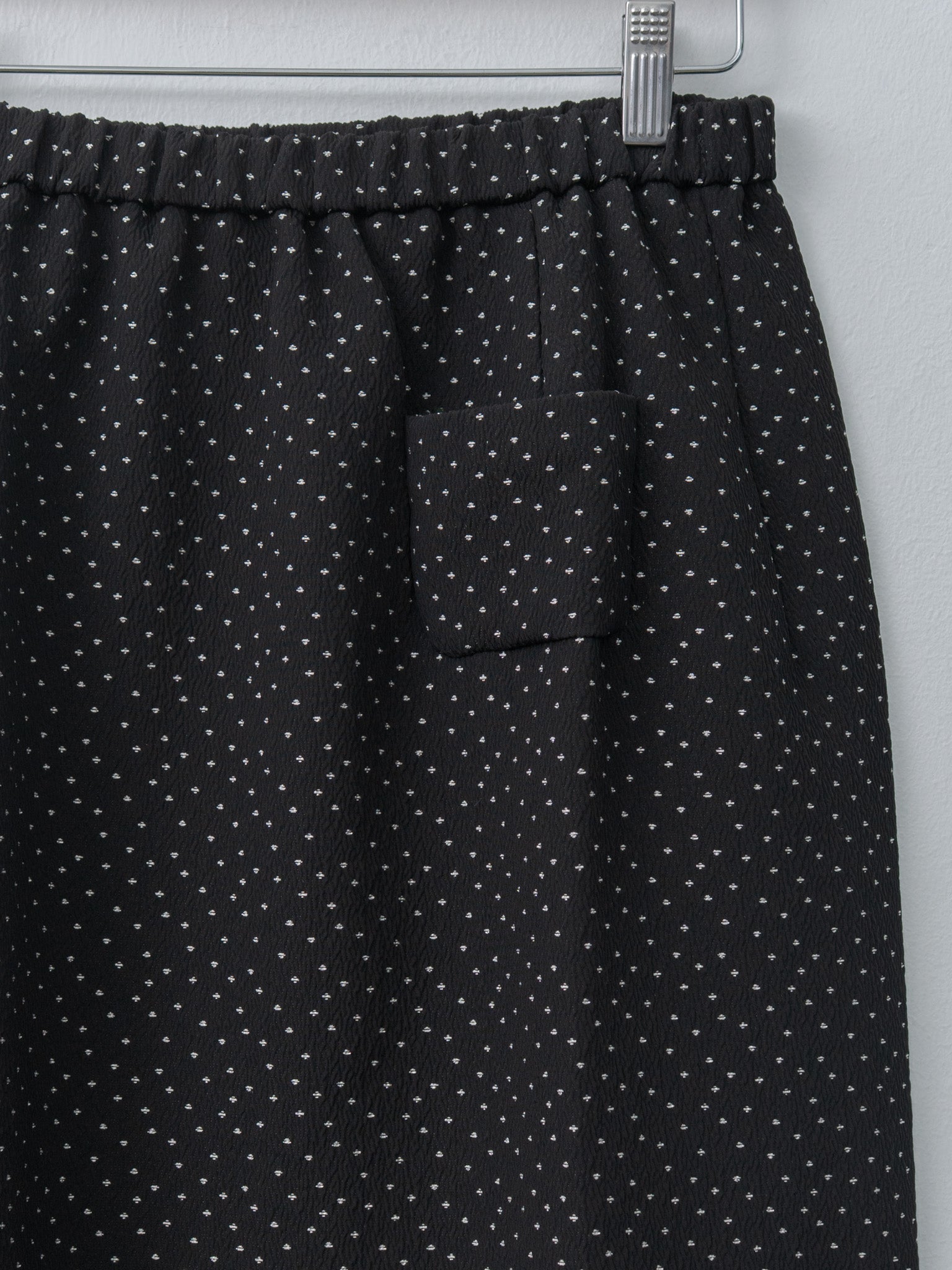 Namu Shop - Eleph Simple Skirt - Black Dot
