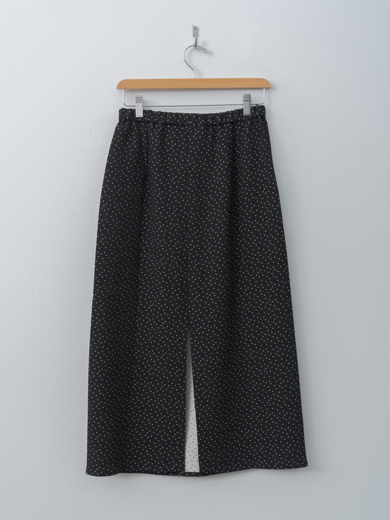 Namu Shop - Eleph Simple Skirt - Black Dot
