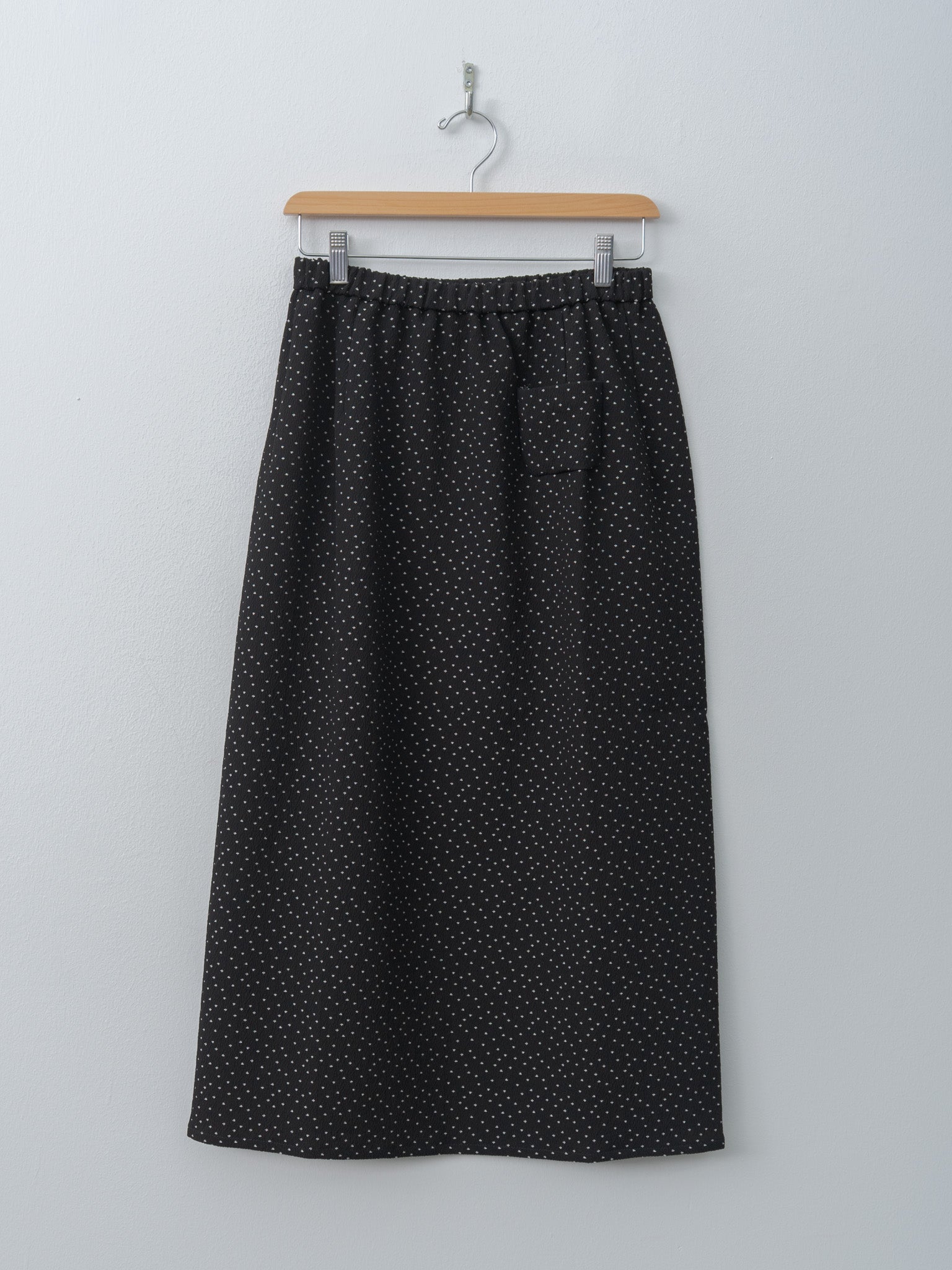 Namu Shop - Eleph Simple Skirt - Black Dot