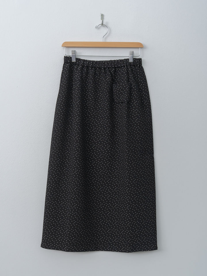 Namu Shop - Eleph Simple Skirt - Black Dot