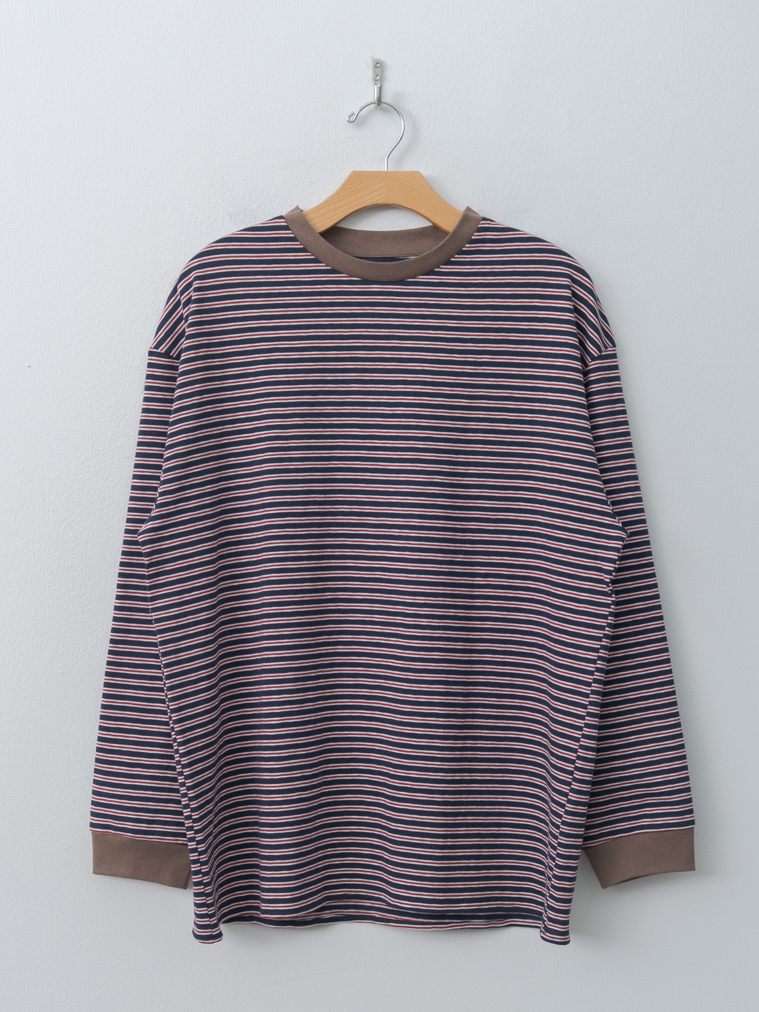 Namu Shop - Eleph Beer Tee - Navy / Red Stripe
