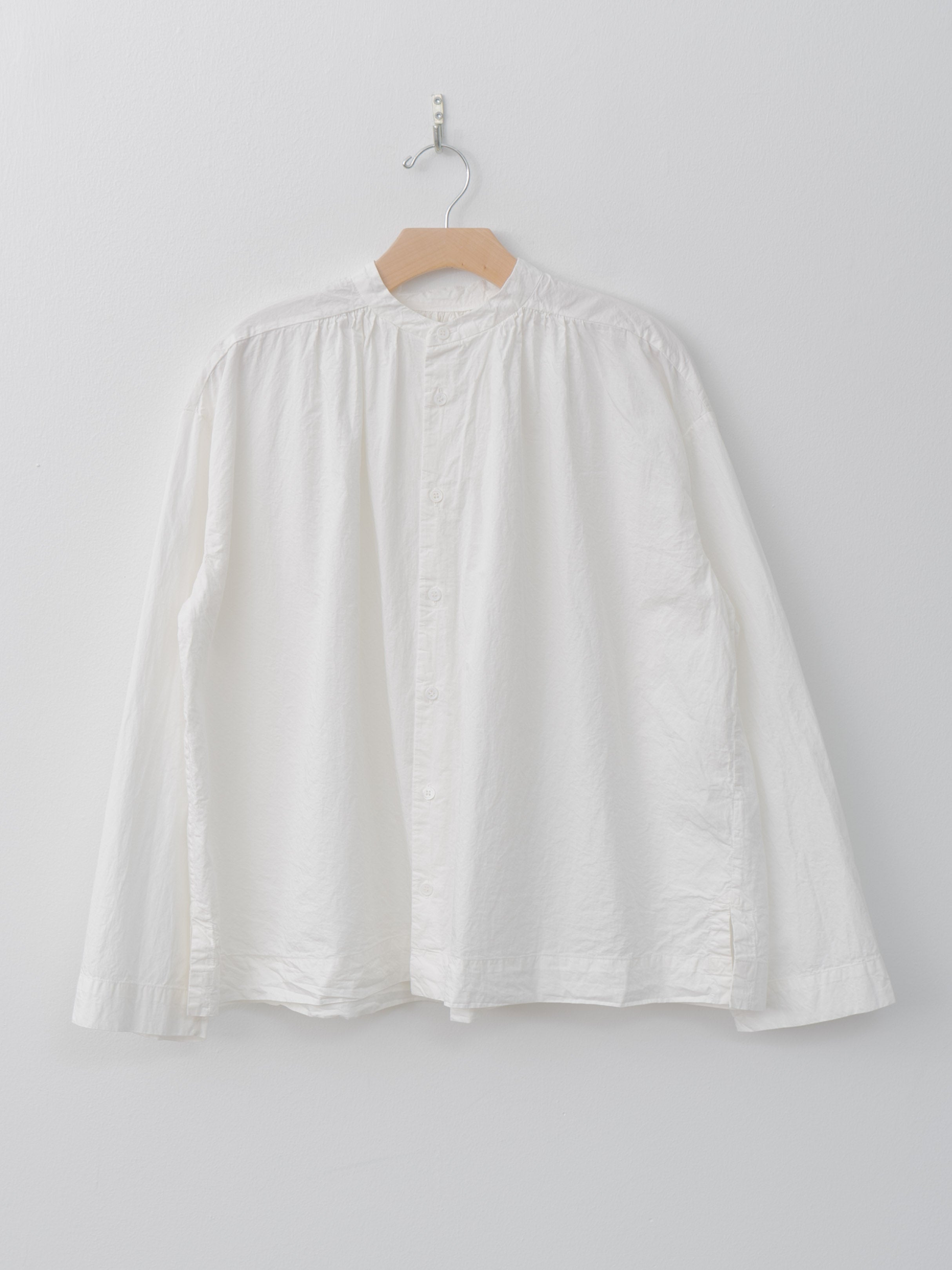 Namu Shop - Veritecoeur Shrink Gathered Shirt - White