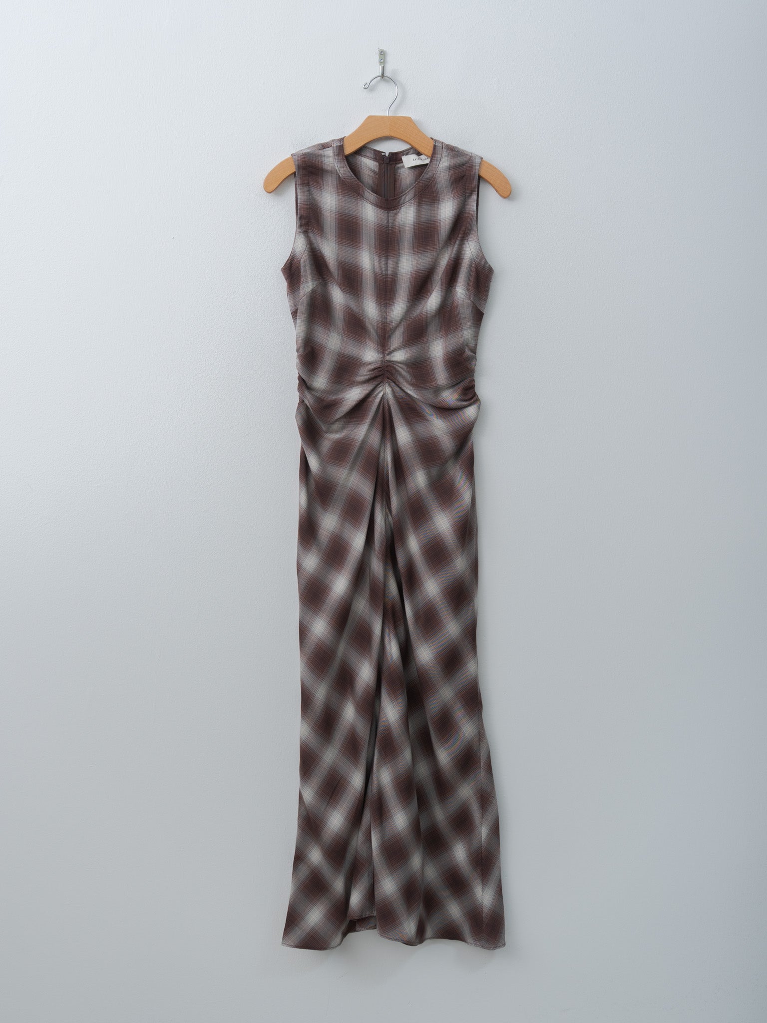Namu Shop - Sayaka Davis Gathered Waist Dress - Plaid