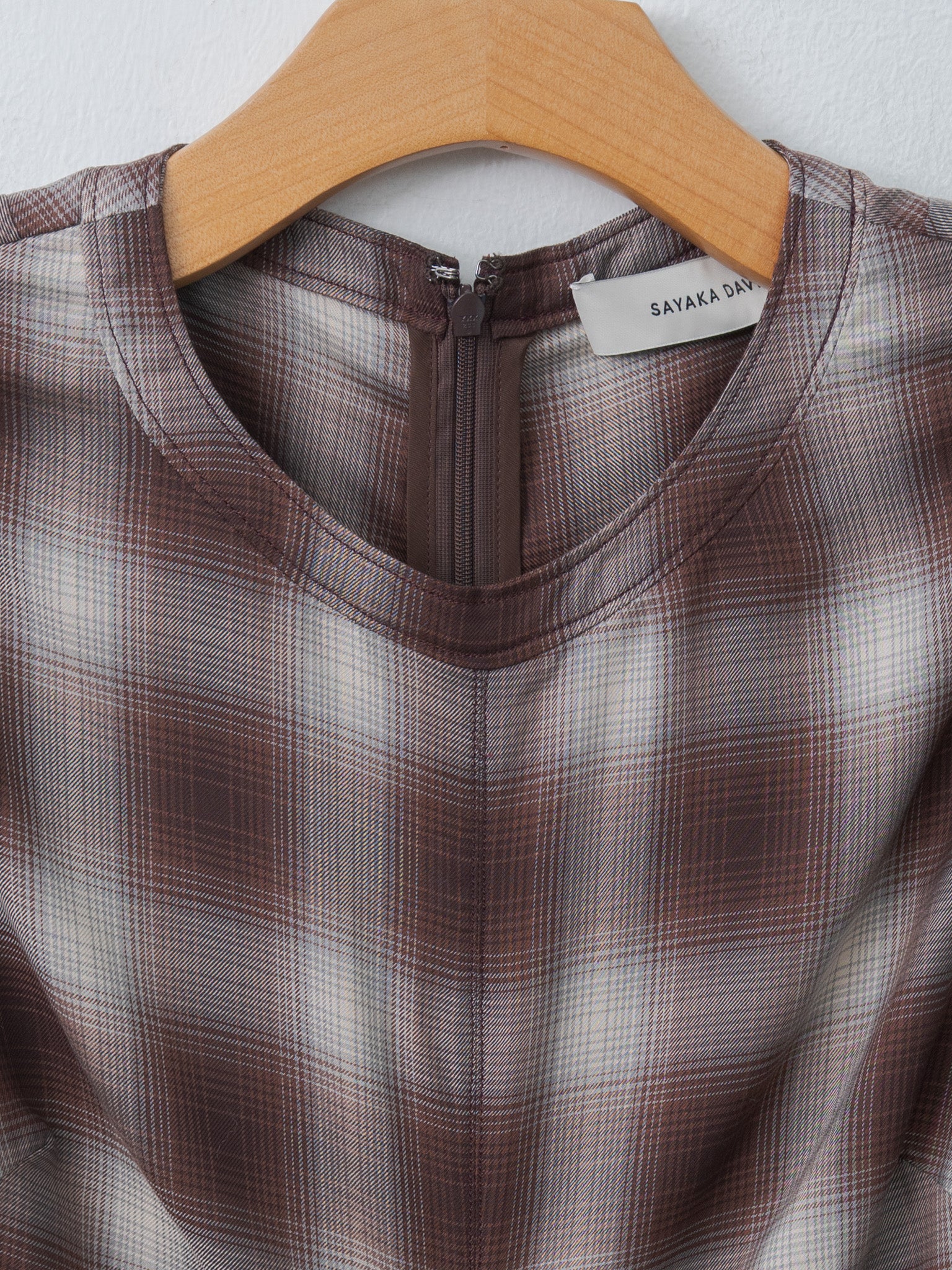 Namu Shop - Sayaka Davis Gathered Waist Dress - Plaid