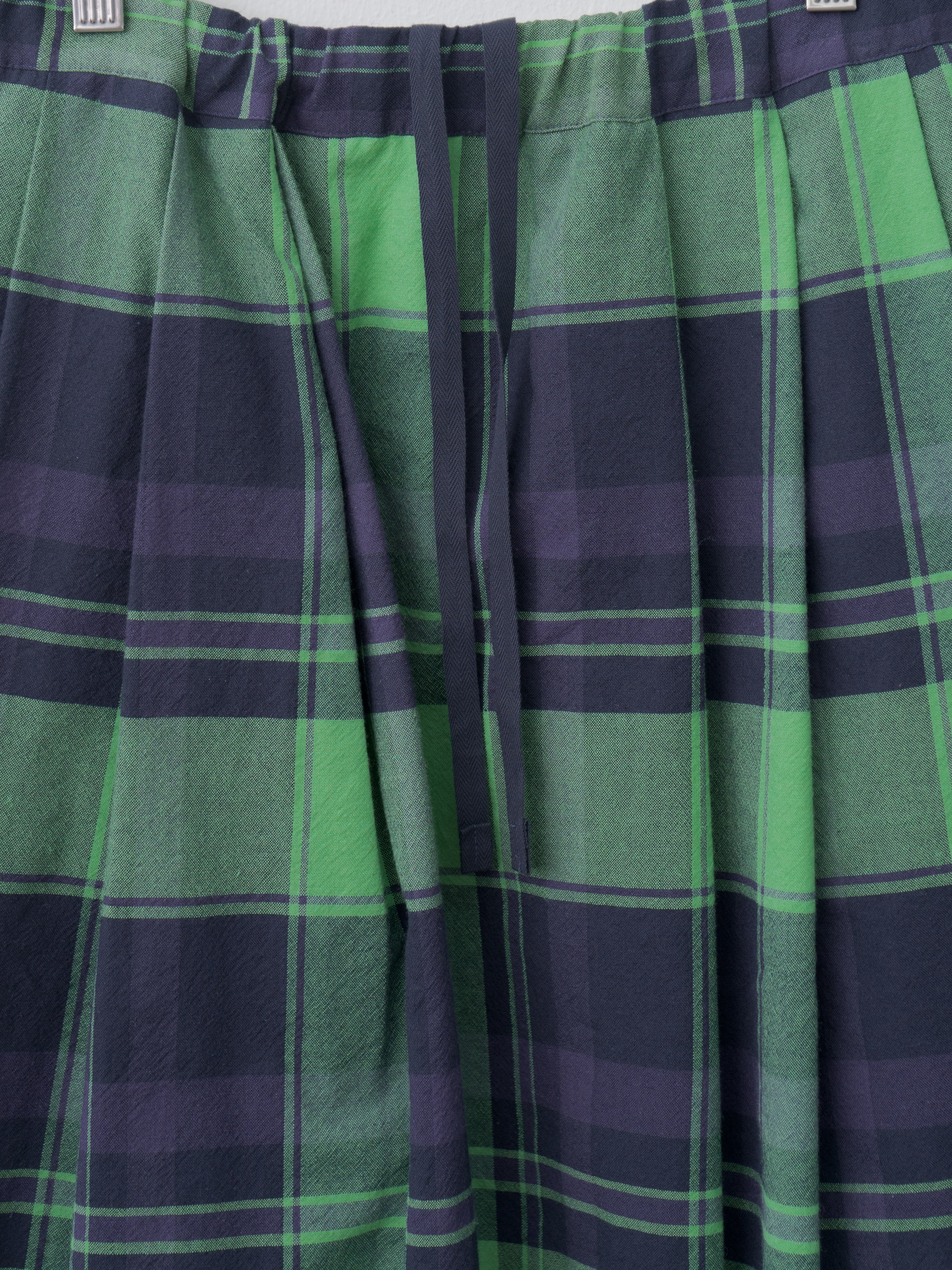Namu Shop - Veritecoeur Tuck Skirt - Green Check