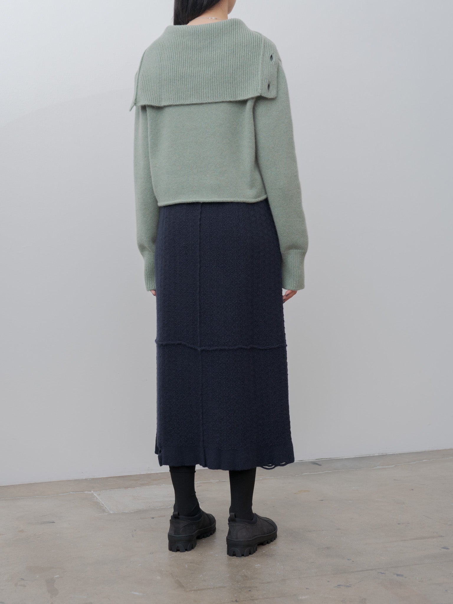 Namu Shop - Bielo Lis Skirt - Navy