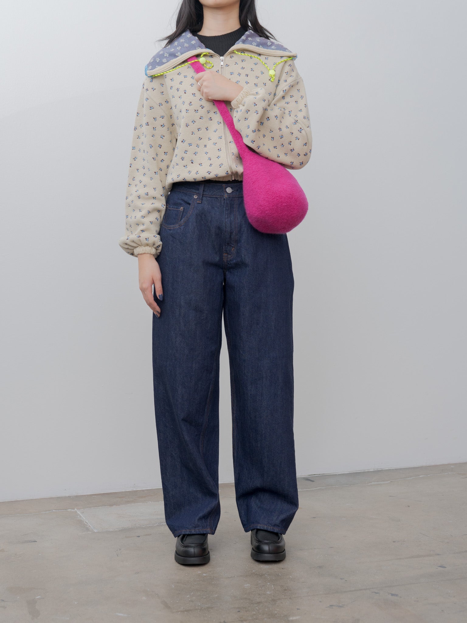 Namu Shop - Cecilie Telle Long Strap Smallest Bucket Bag - Fuschia