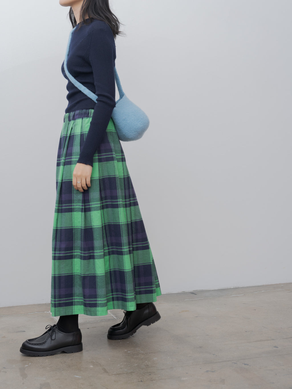 Namu Shop - Cecilie Telle Long Strap Smallest Bucket Bag - Sky Blue