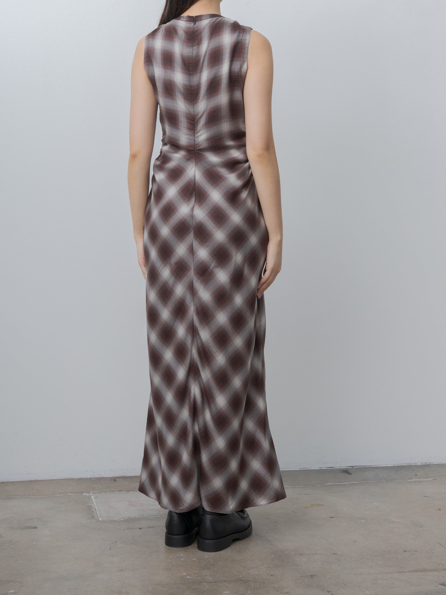 Namu Shop - Sayaka Davis Gathered Waist Dress - Plaid
