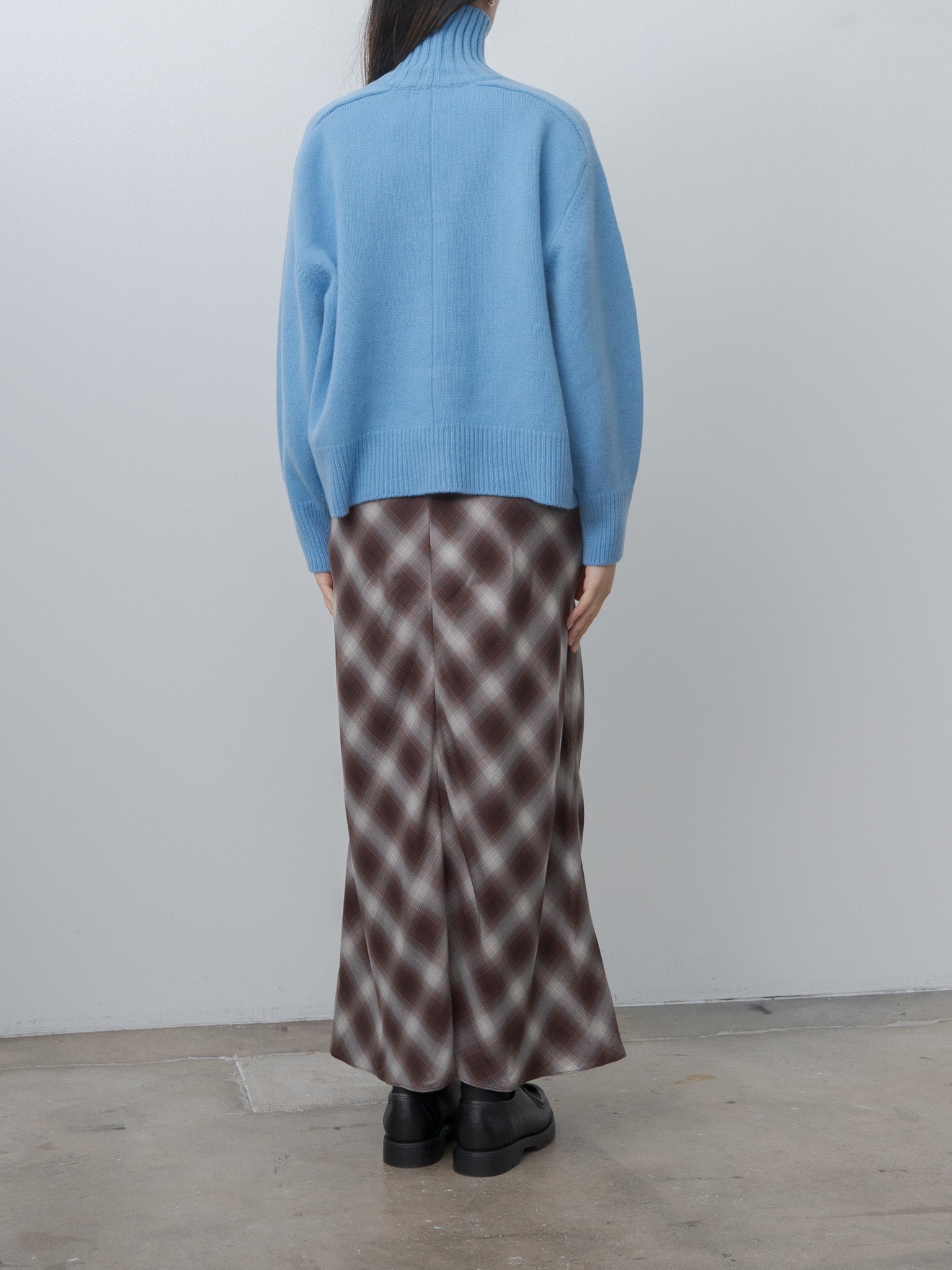 Namu Shop - Sayaka Davis Highcollar Sweater - Azure