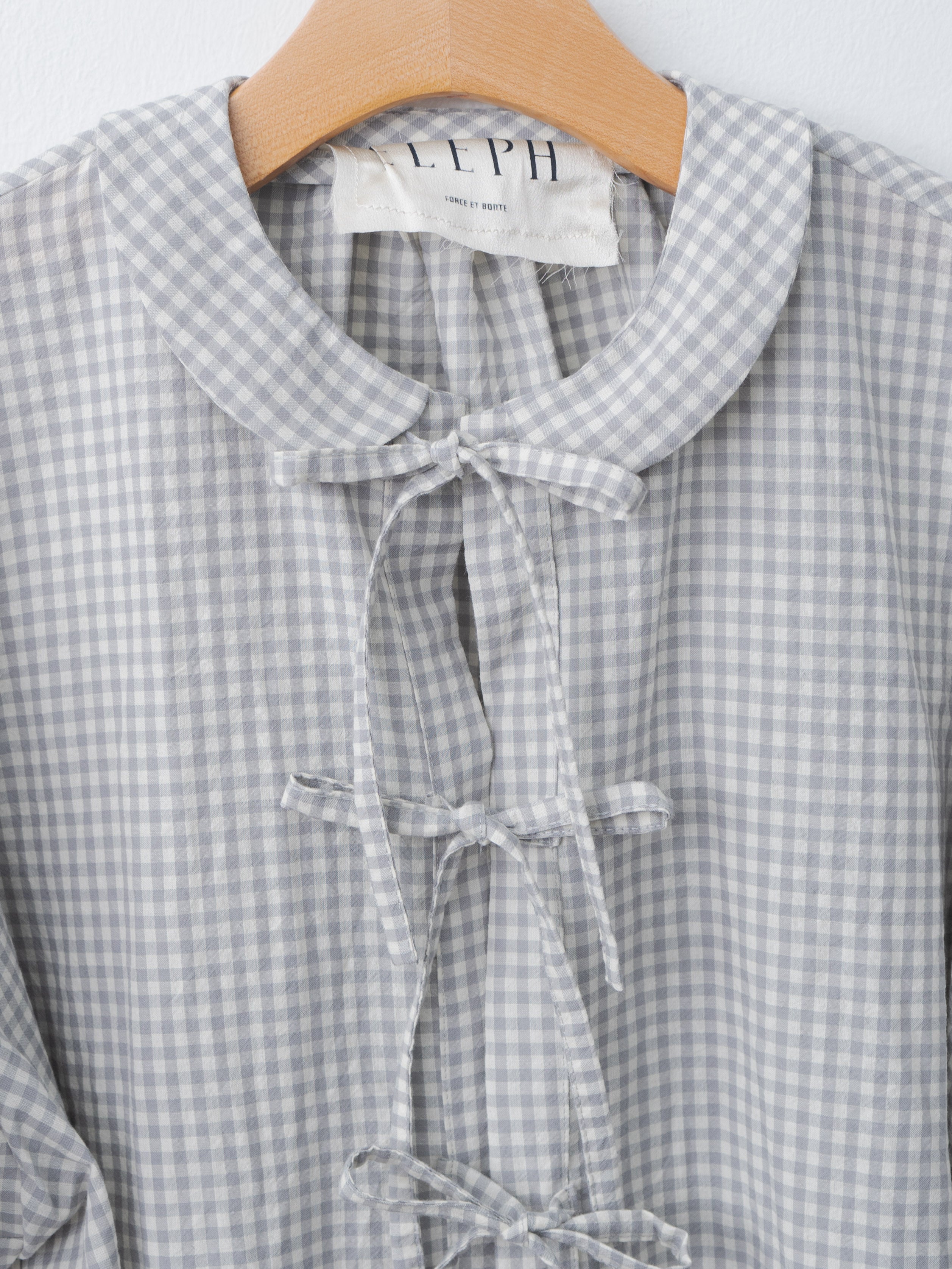 Namu Shop - Eleph Auntie Shirt - Grey Check