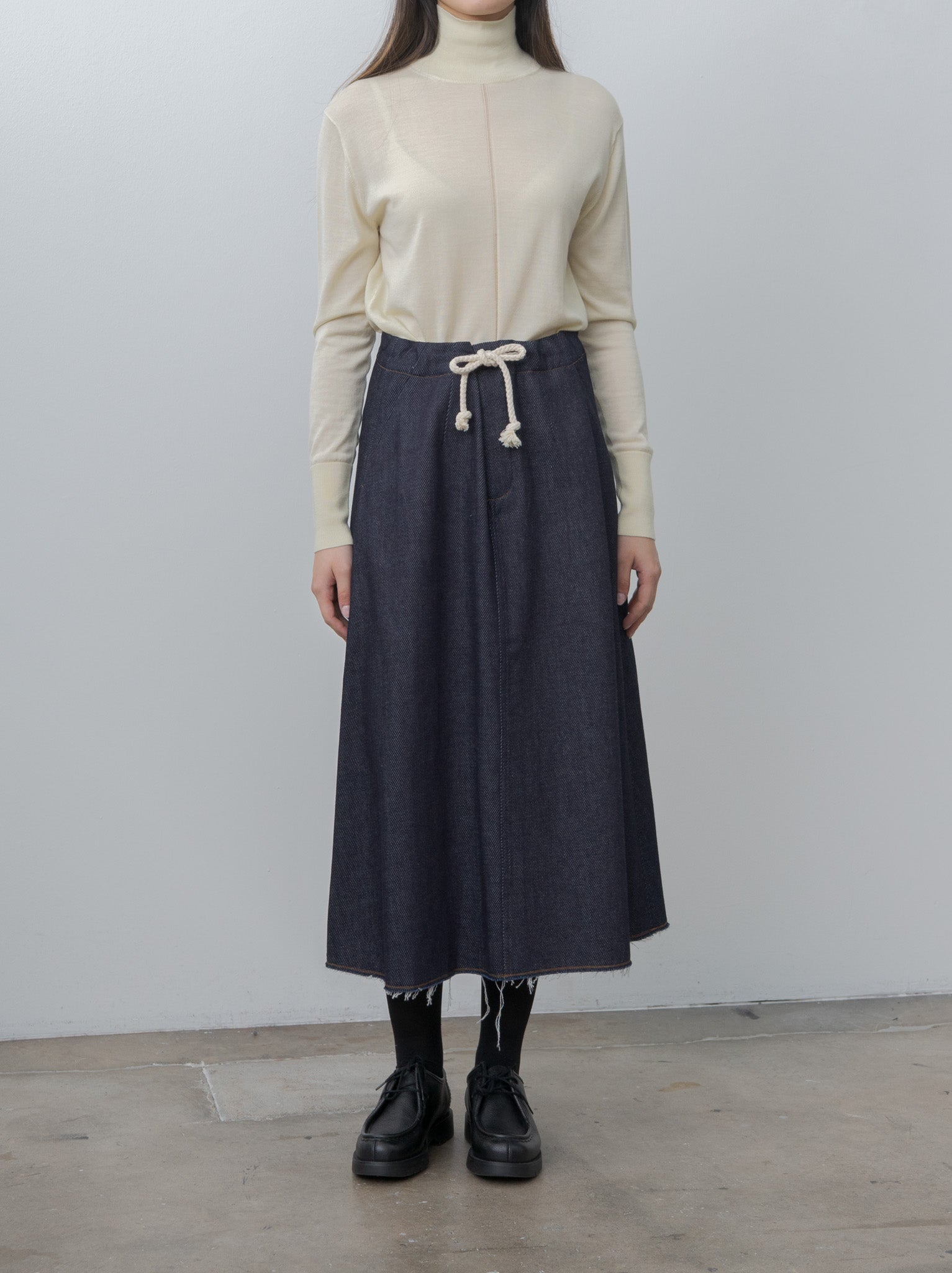 Namu Shop - Eleph Soof Skirt - Navy Denim