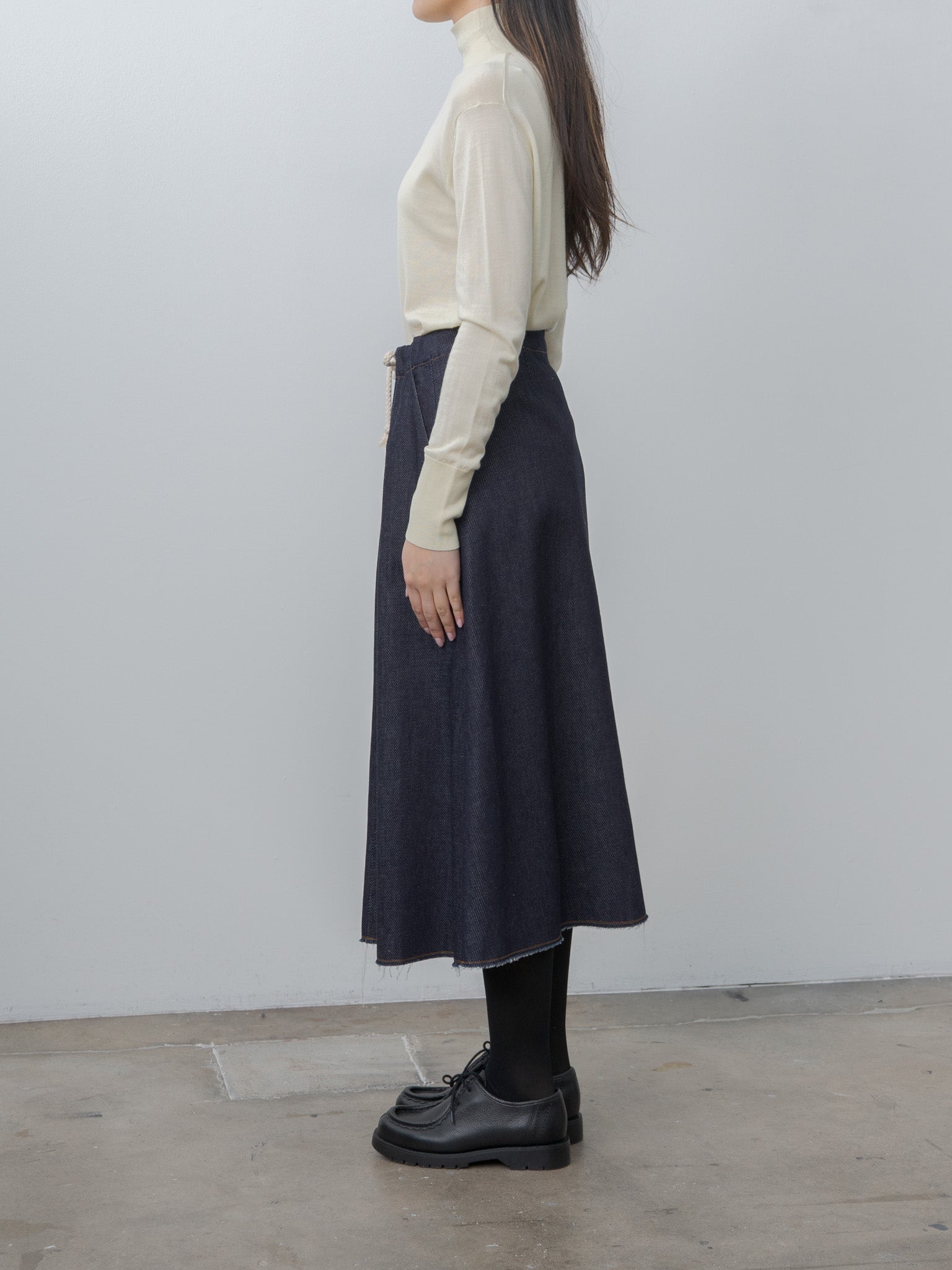 Namu Shop - Eleph Soof Skirt - Navy Denim