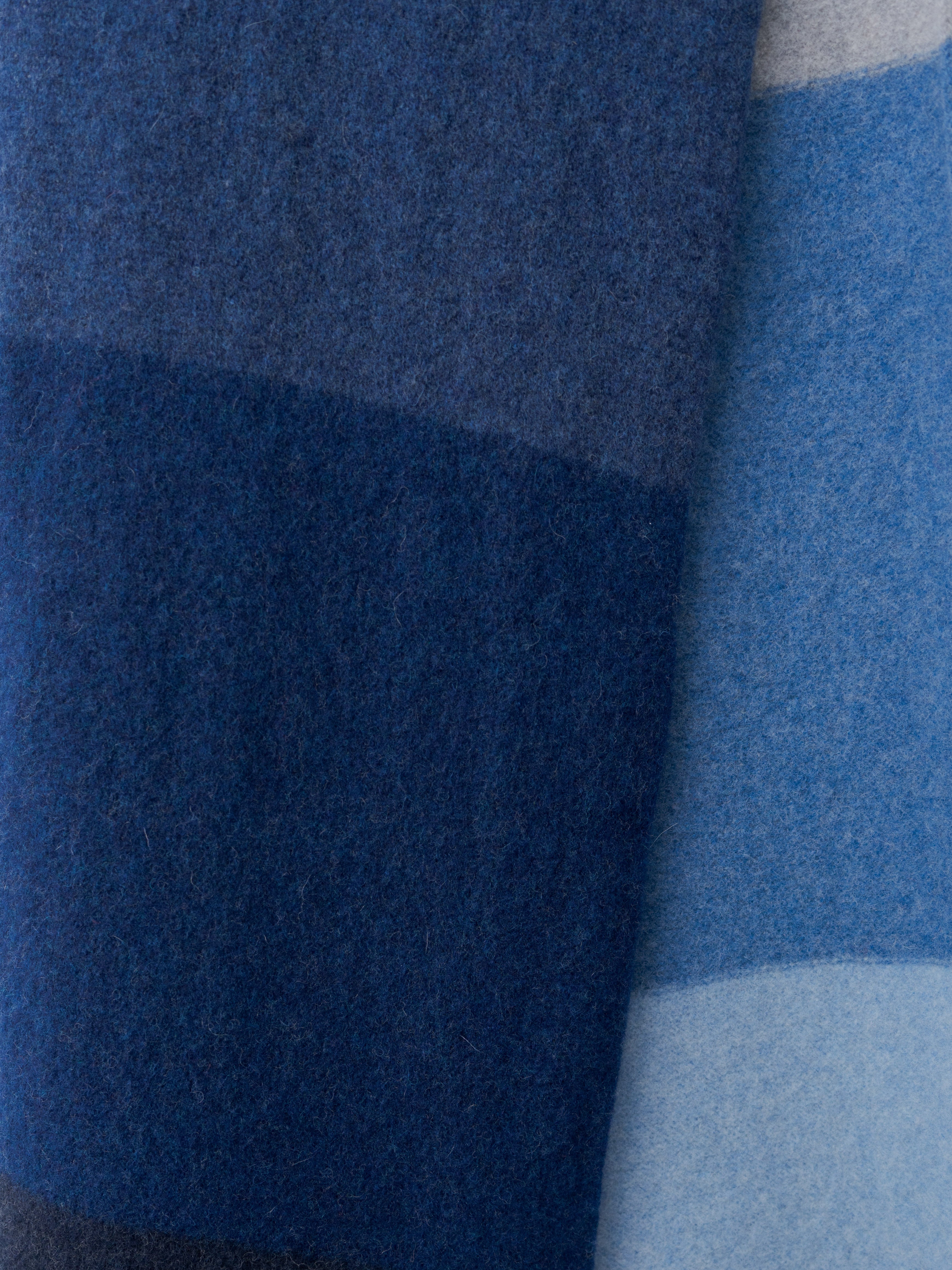 Namu Shop - Cecilie Telle Block Scarf - Blues
