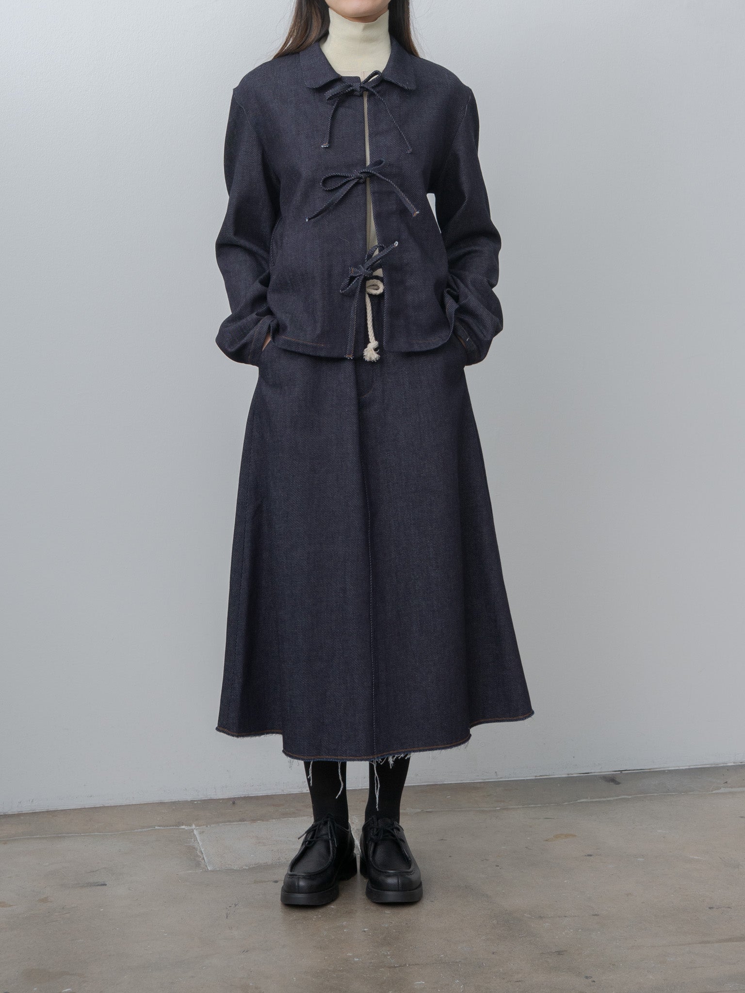 Namu Shop - Eleph Soof Skirt - Navy Denim