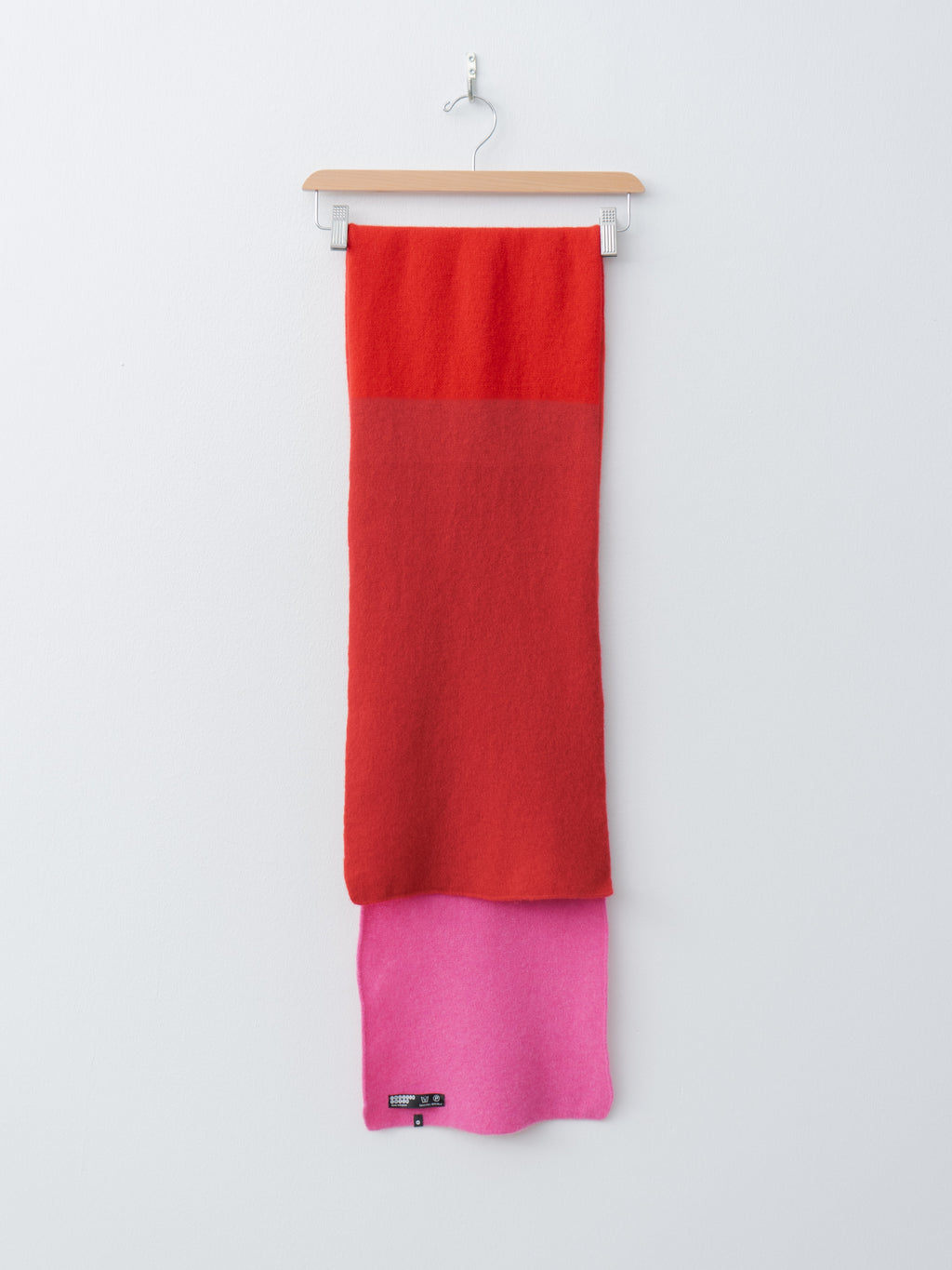 Namu Shop - Cecilie Telle Block Scarf - Red Pink