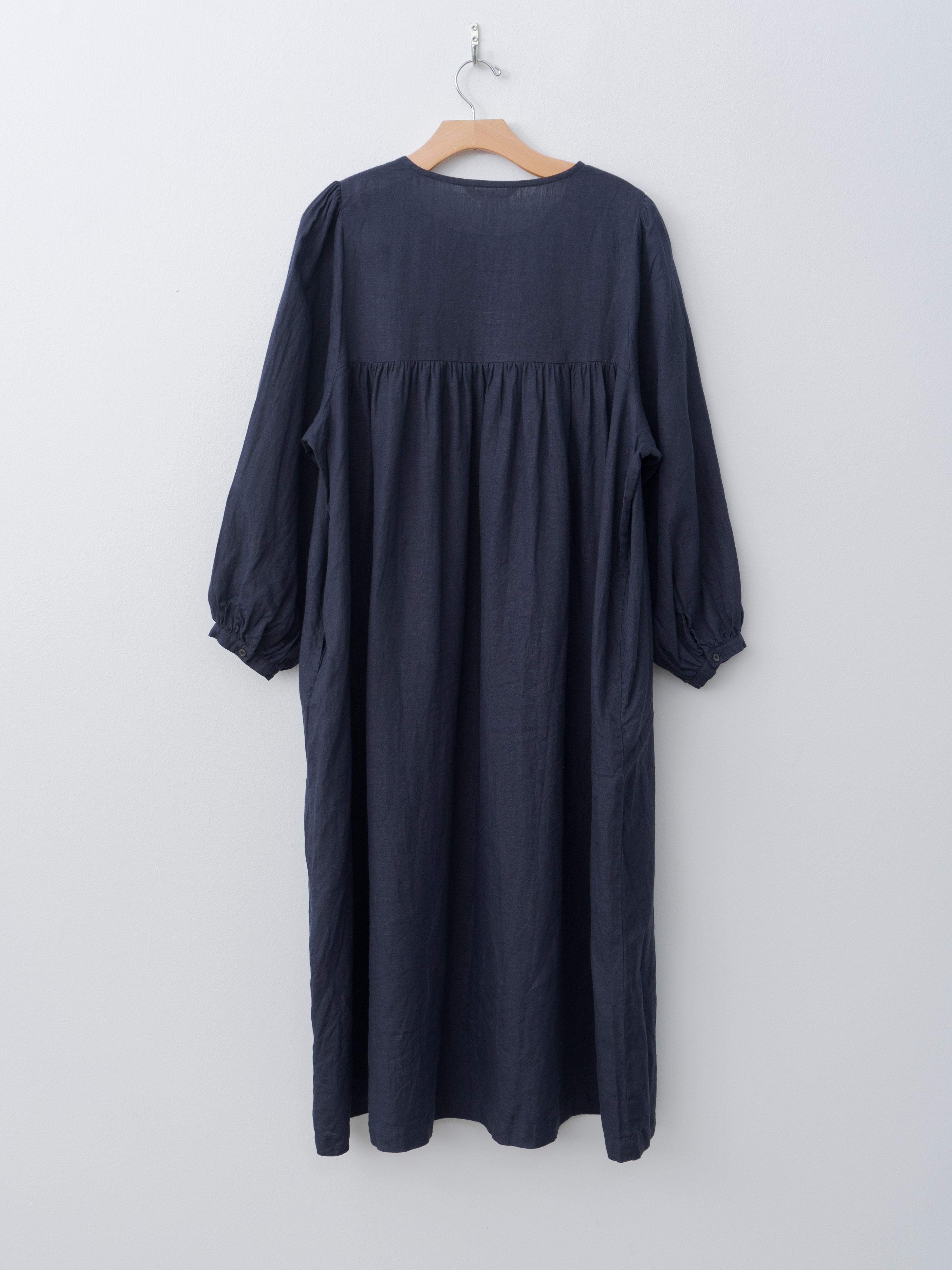 Namu Shop - Ichi Antiquites Linen Dress - Navy