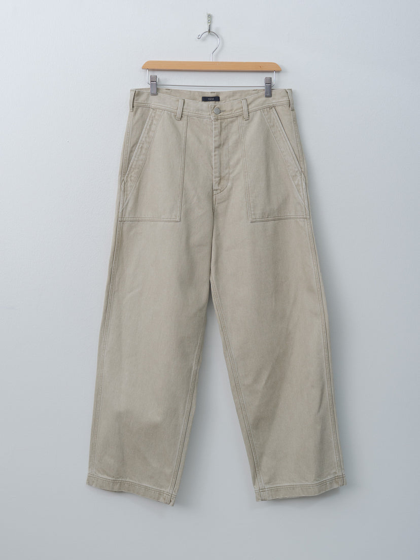 Namu Shop - Yleve Sun-Faded Cotton Twill Pants - Sage, Moca