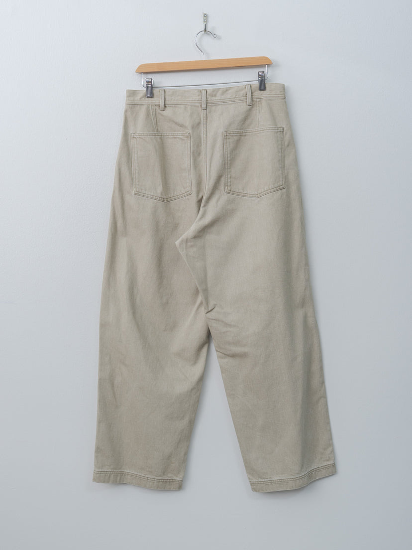 Namu Shop - Yleve Sun-Faded Cotton Twill Pants - Sage, Moca