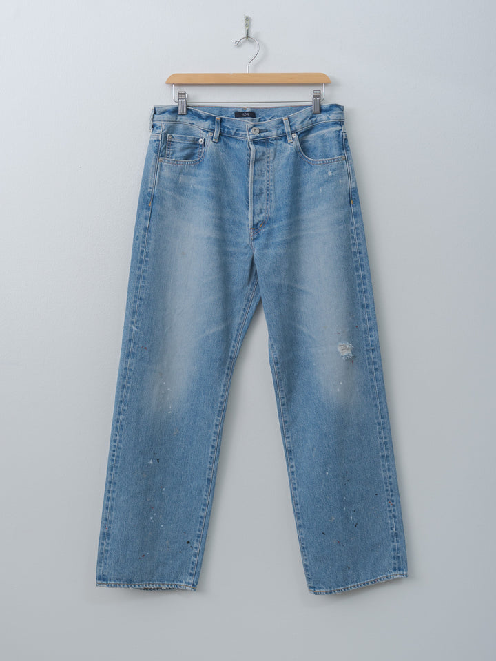 Namu Shop - Yleve Used-Finished 13.5oz Straight Denim - Indigo