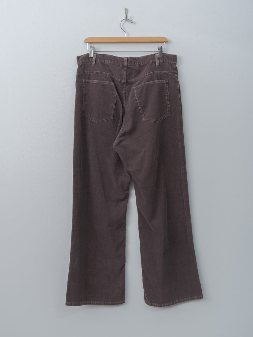 Namu Shop - Yleve Sulfur-Dyed Bleached Corduroy Pants - Faded Brown, Faded Navy