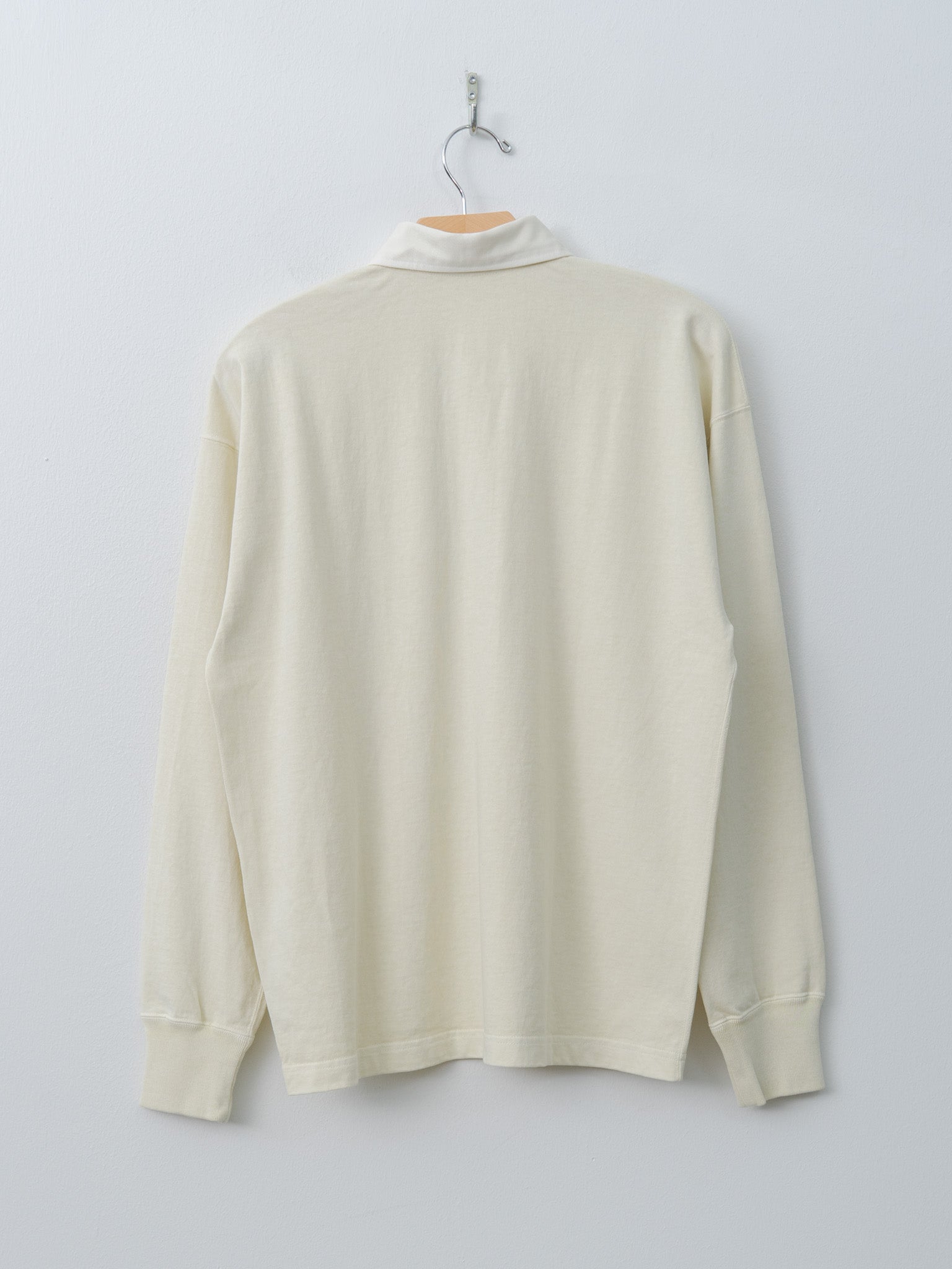 Namu Shop - Yleve Pigment-Dyed Cotton Rugby Shirt - Cream
