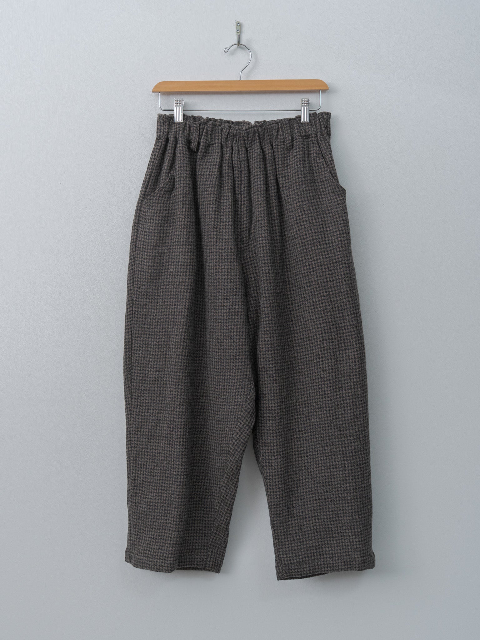 Namu Shop - Ichi Antiquites Wool Gauze Houndstooth Pants