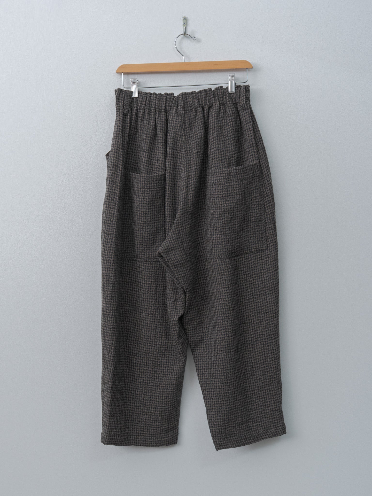 Namu Shop - Ichi Antiquites Wool Gauze Houndstooth Pants