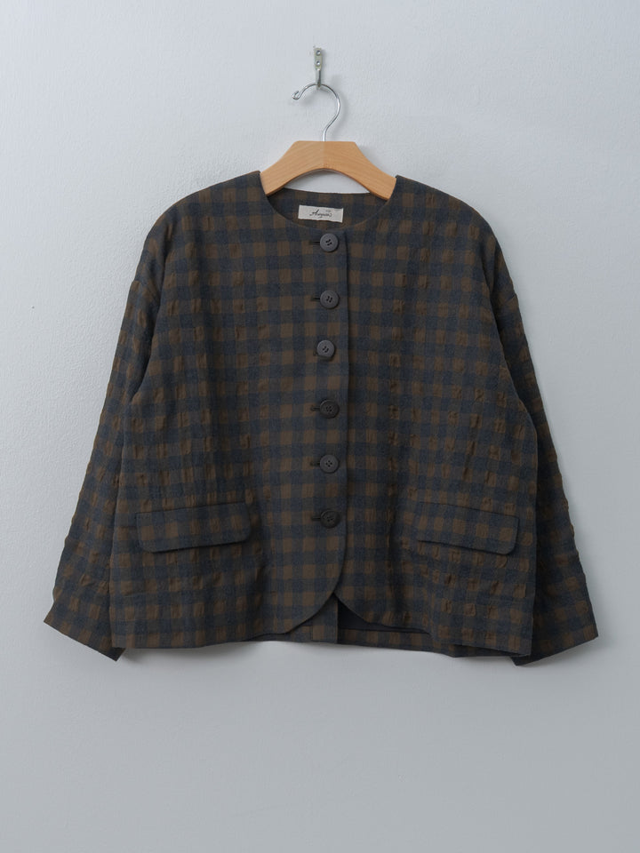 Namu Shop - Ichi Antiquites C/W Gingham Check Jacket