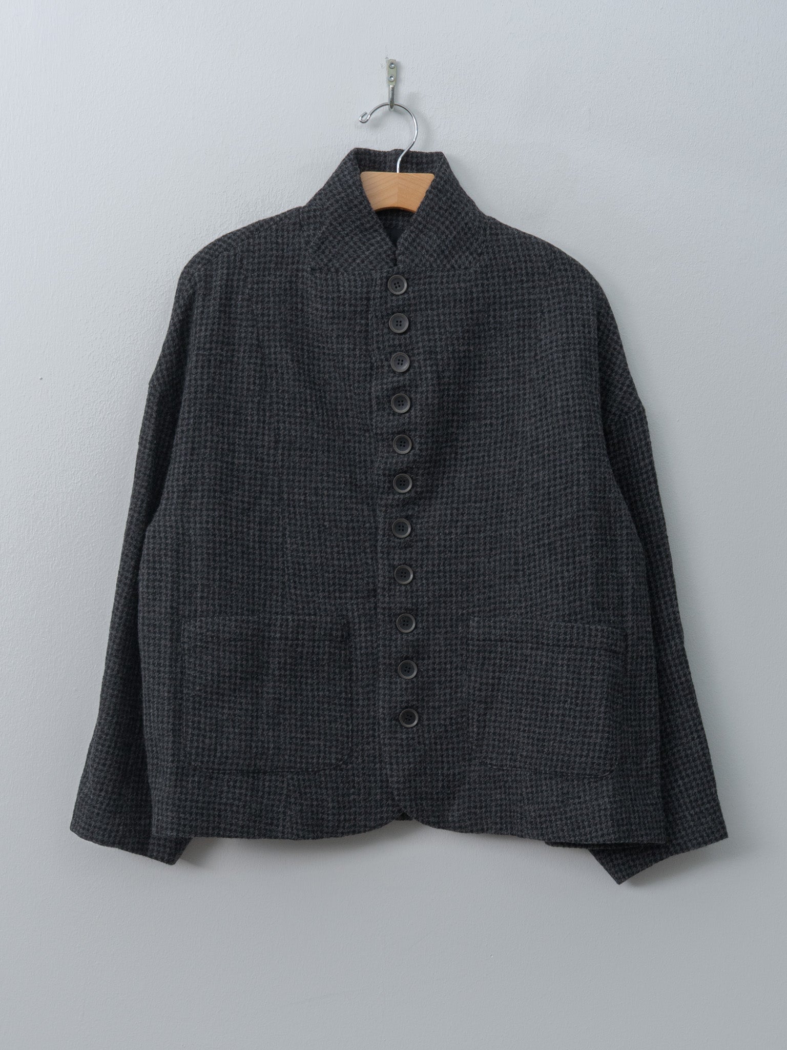 Namu Shop - Ichi Antiquites Wool Gauze Houndstooth Jacket