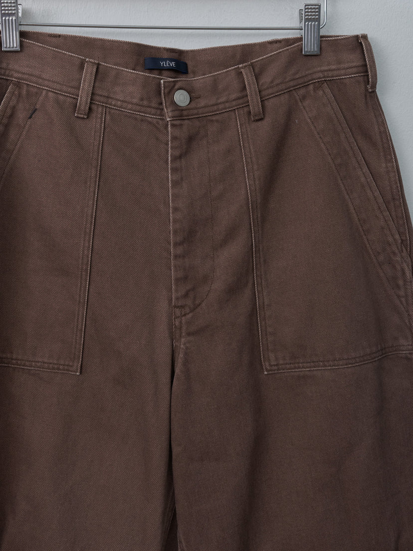 Namu Shop - Yleve Sun-Faded Cotton Twill Pants - Sage, Moca