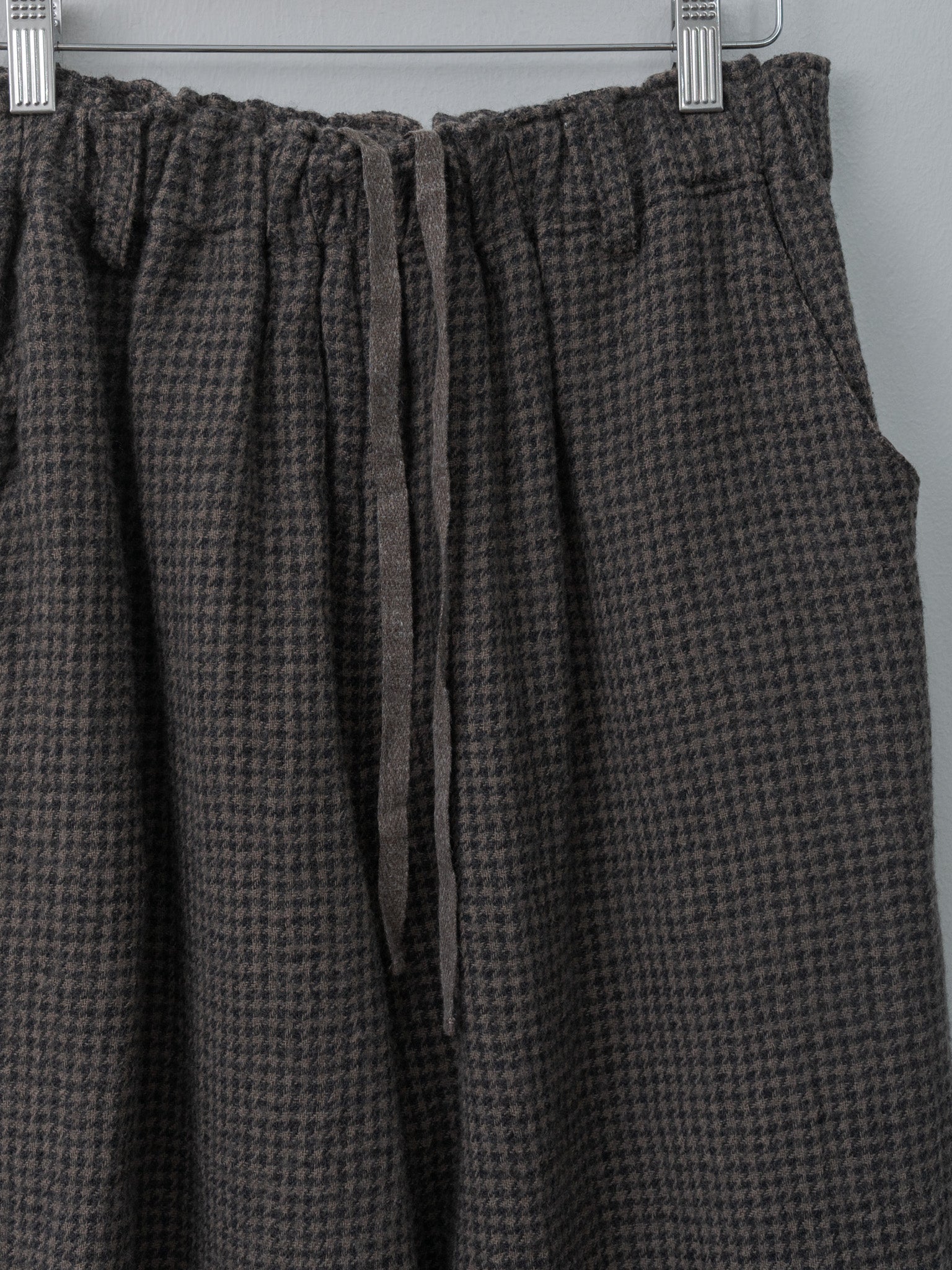 Namu Shop - Ichi Antiquites Wool Gauze Houndstooth Pants