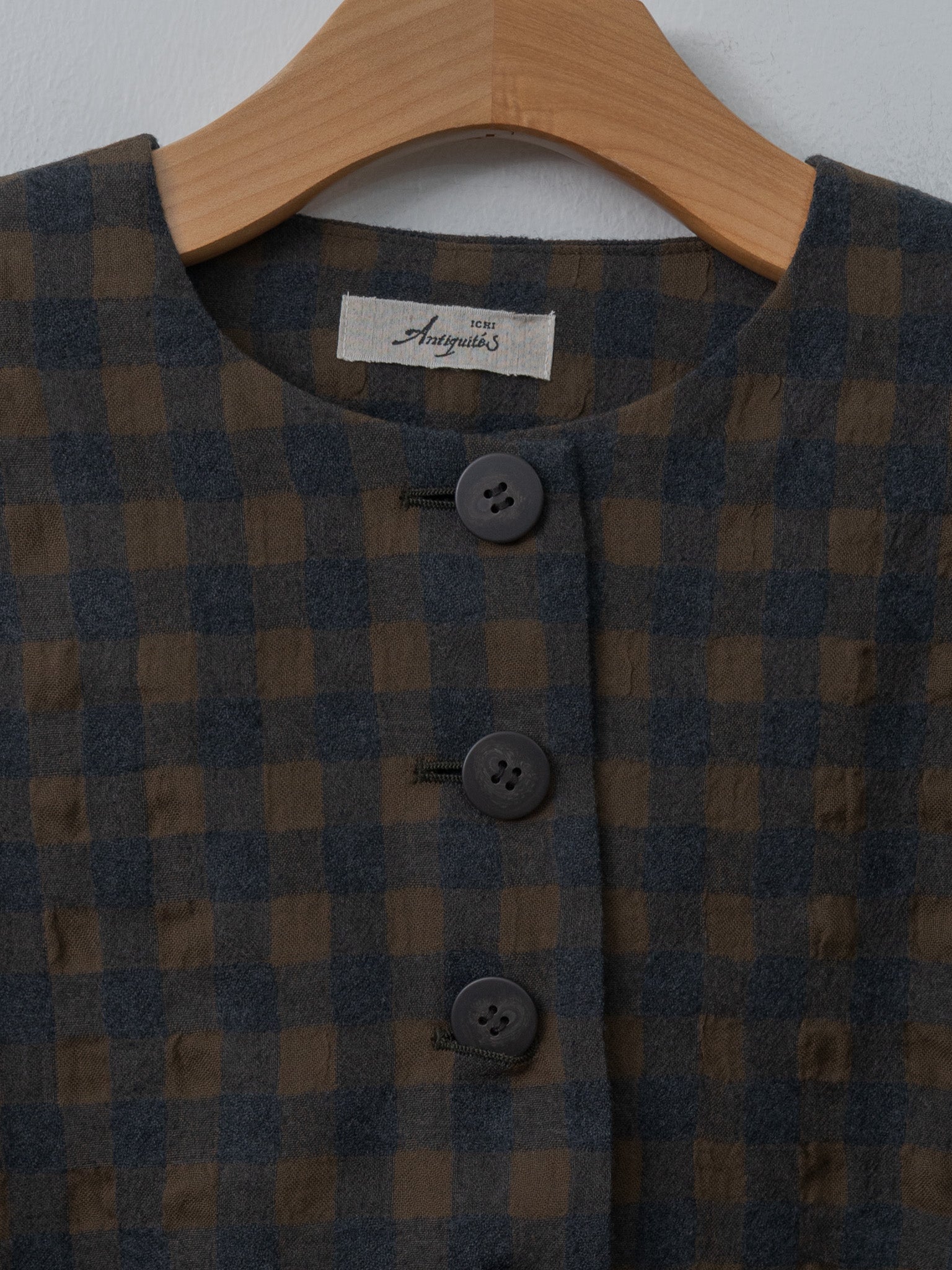 Namu Shop - Ichi Antiquites C/W Gingham Check Jacket