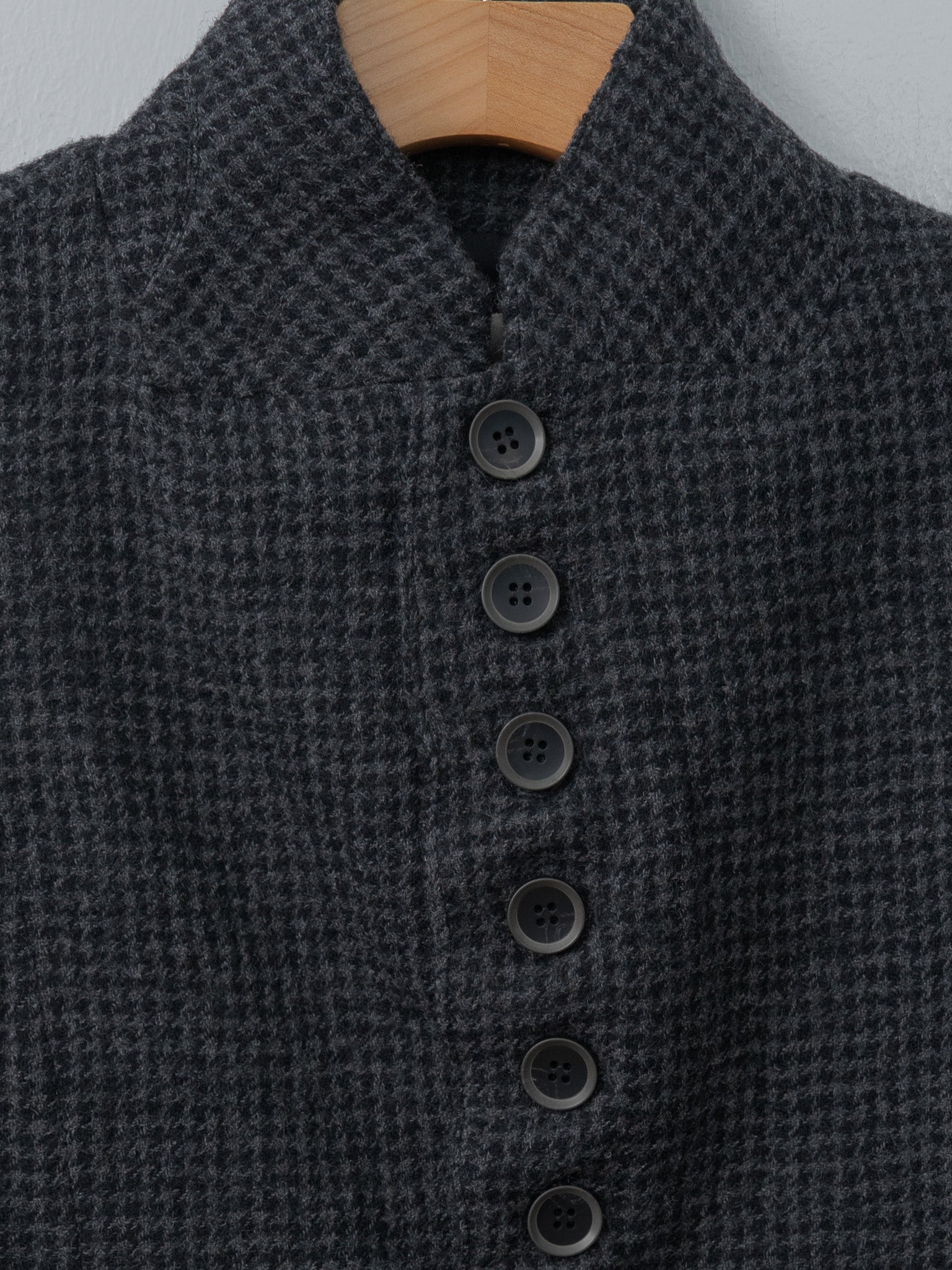 Namu Shop - Ichi Antiquites Wool Gauze Houndstooth Jacket