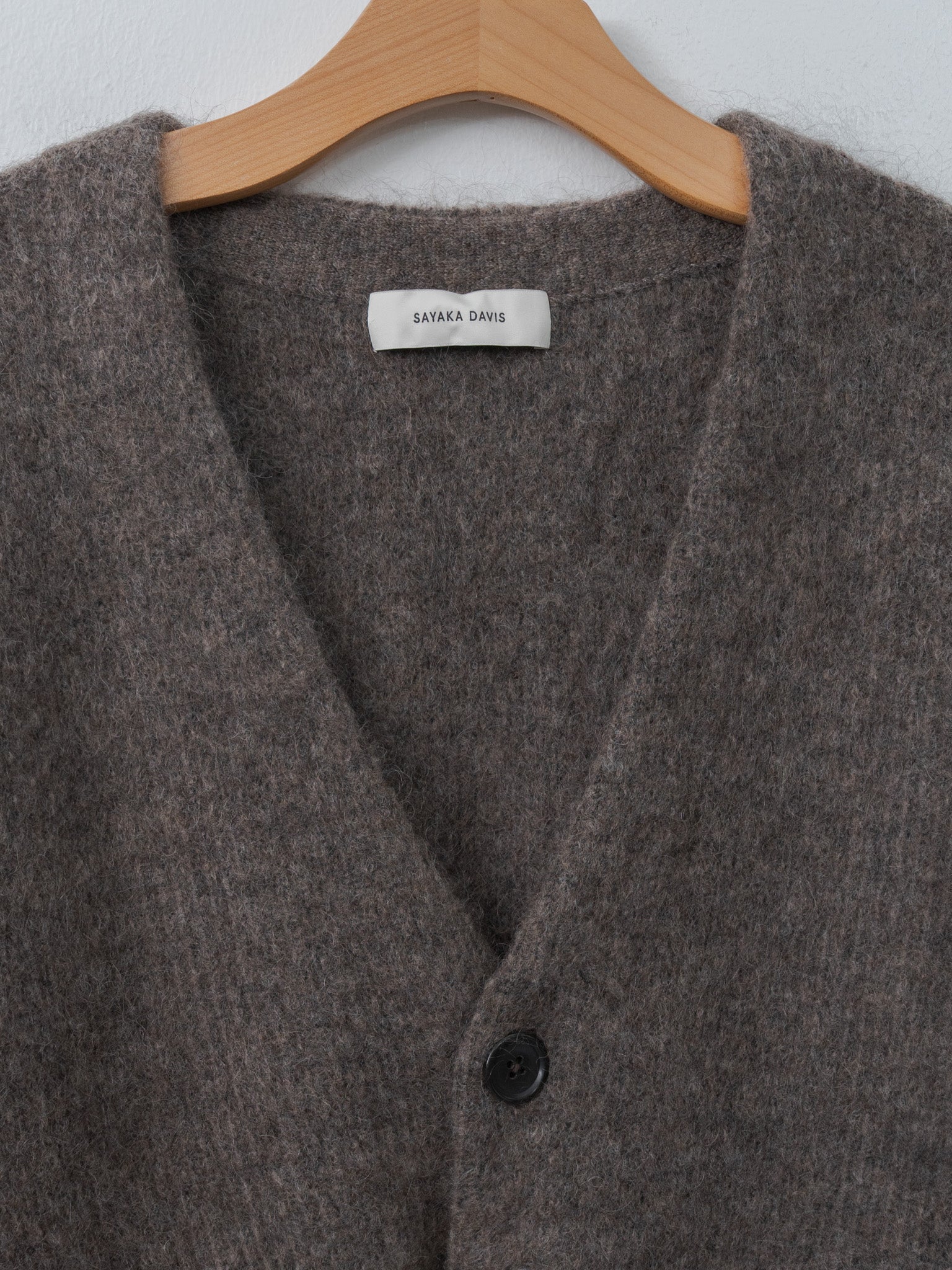 Namu Shop - Sayaka Davis Mohair Cardigan - Ash Brown