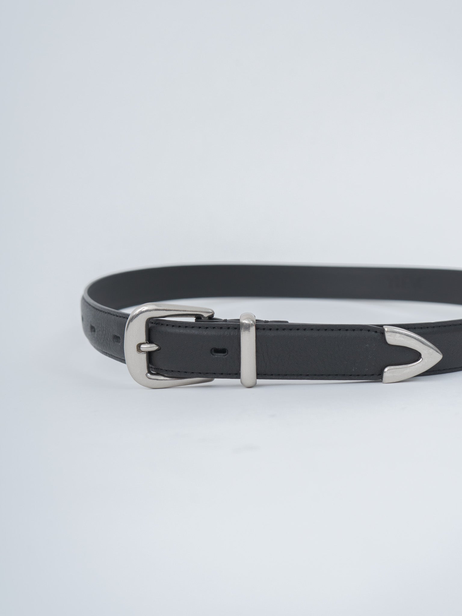 Namu Shop - Yleve Leather Western Belt - Black