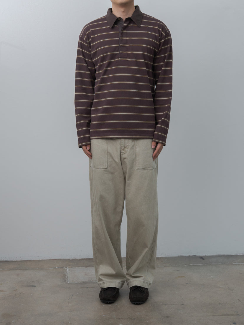 Namu Shop - Yleve Sun-Faded Cotton Twill Pants - Sage, Moca