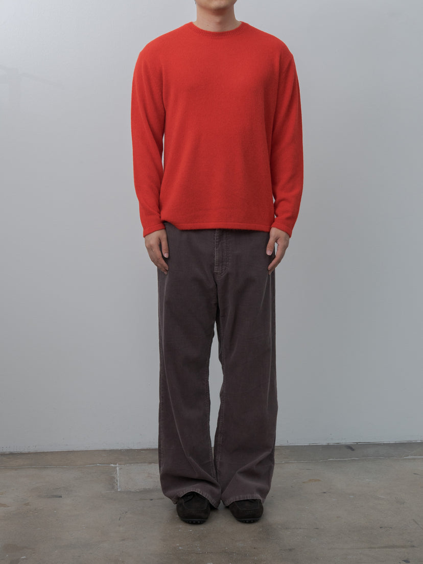 Namu Shop - Yleve Sulfur-Dyed Bleached Corduroy Pants - Faded Brown, Faded Navy