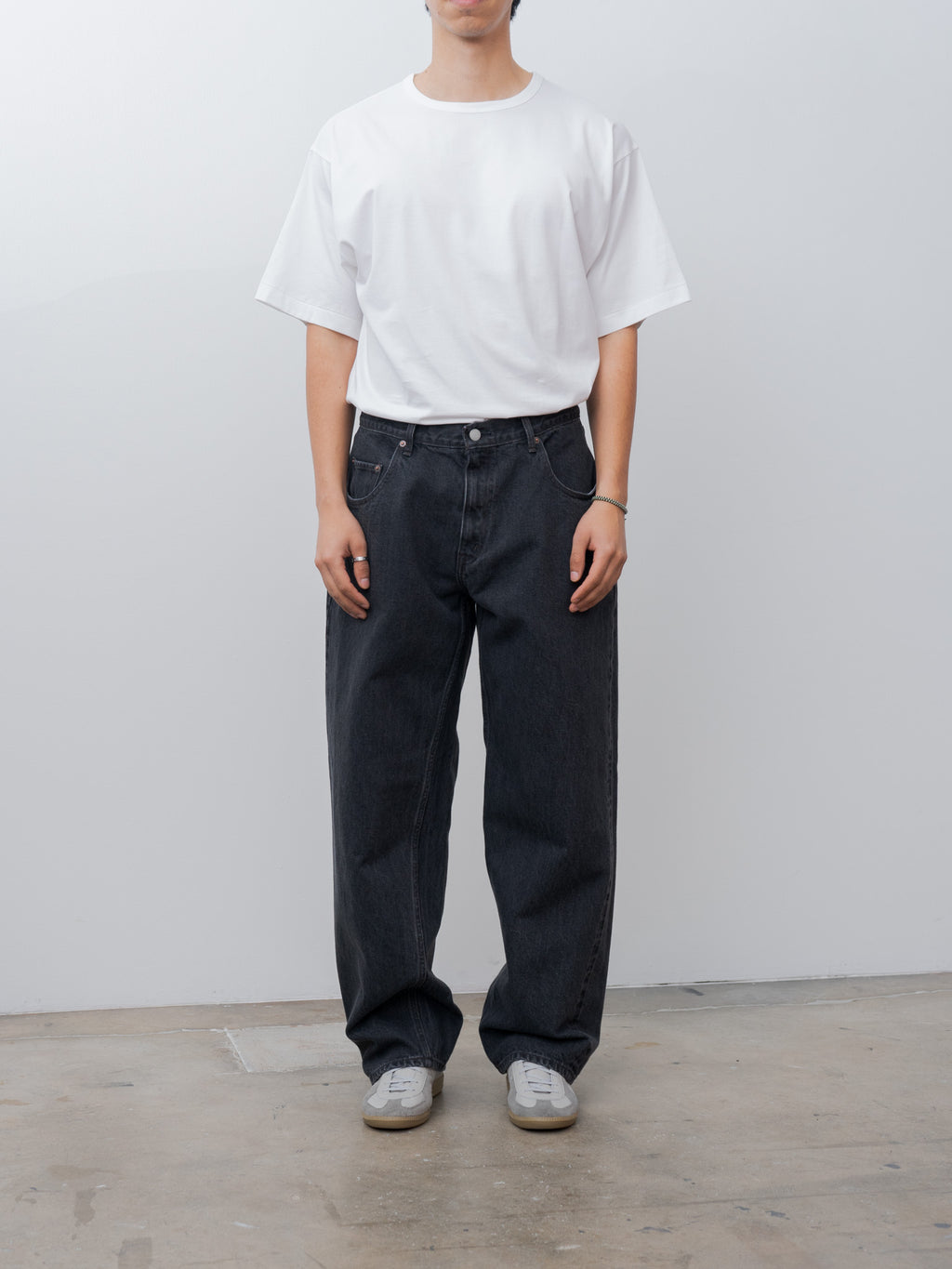 Namu Shop - Ciota Baggy 5 Pocket Pants - Medium Black
