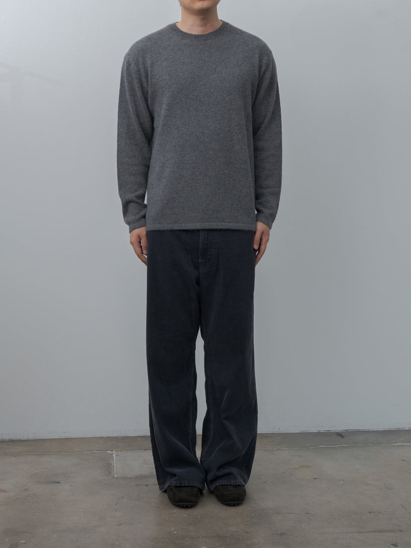 Namu Shop - Yleve Sulfur-Dyed Bleached Corduroy Pants - Faded Brown, Faded Navy