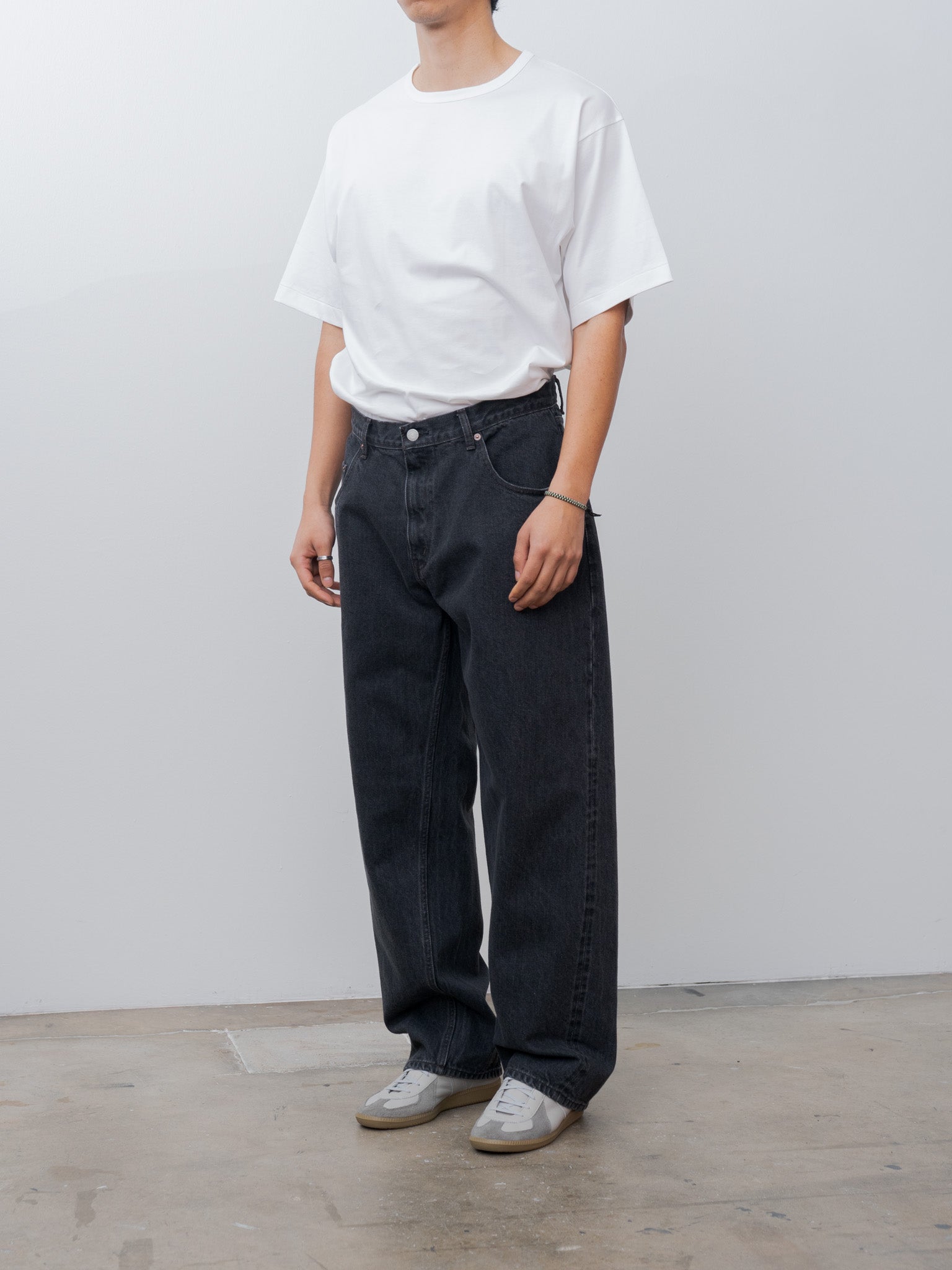 Namu Shop - Ciota Baggy 5 Pocket Pants - Medium Black