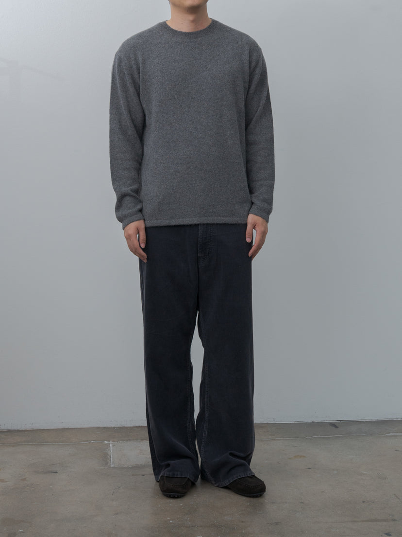 Namu Shop - Yleve Sulfur-Dyed Bleached Corduroy Pants - Faded Brown, Faded Navy