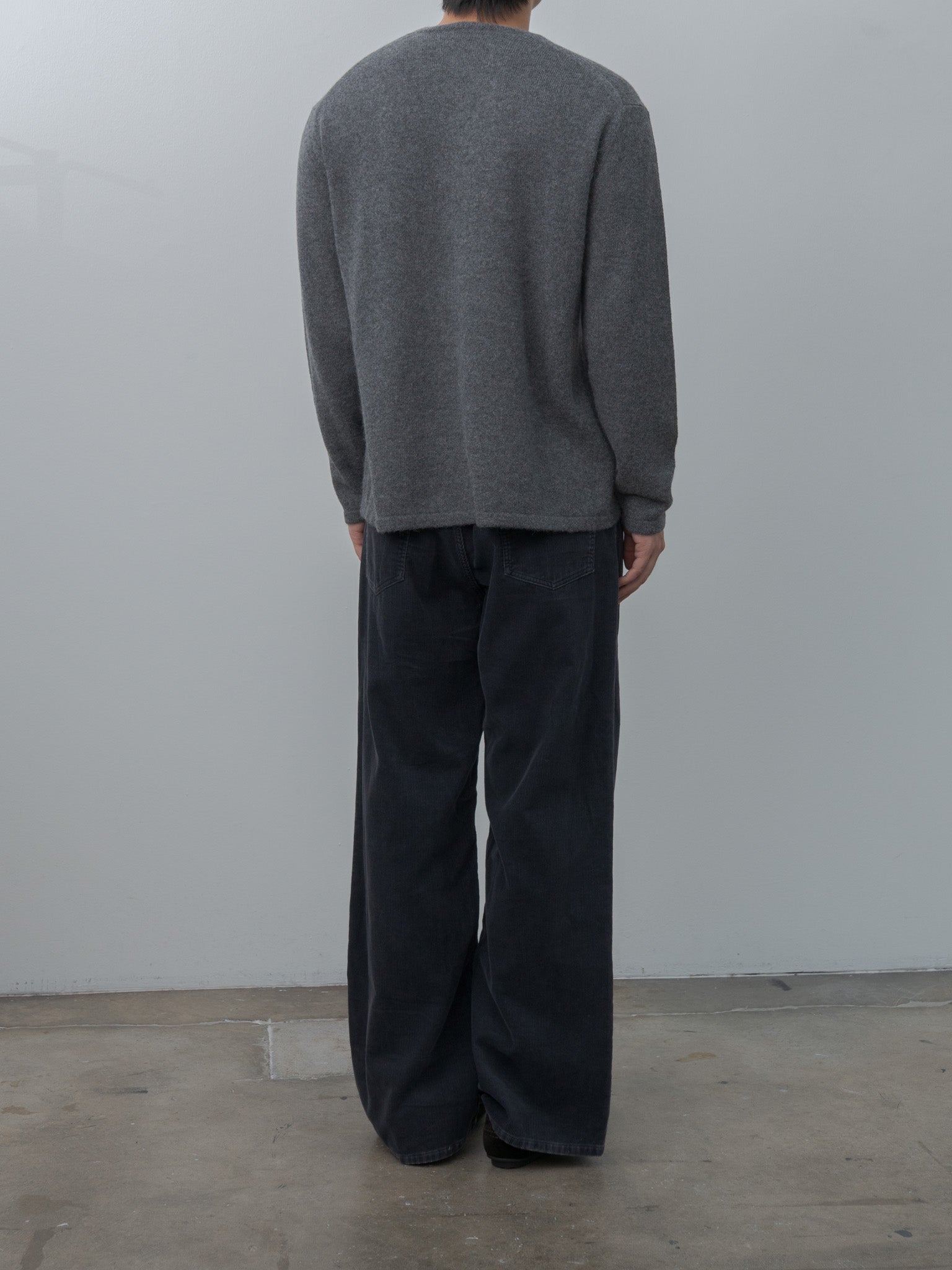 Namu Shop - Yleve Sulfur-Dyed Bleached Corduroy Pants - Faded Brown, Faded Navy